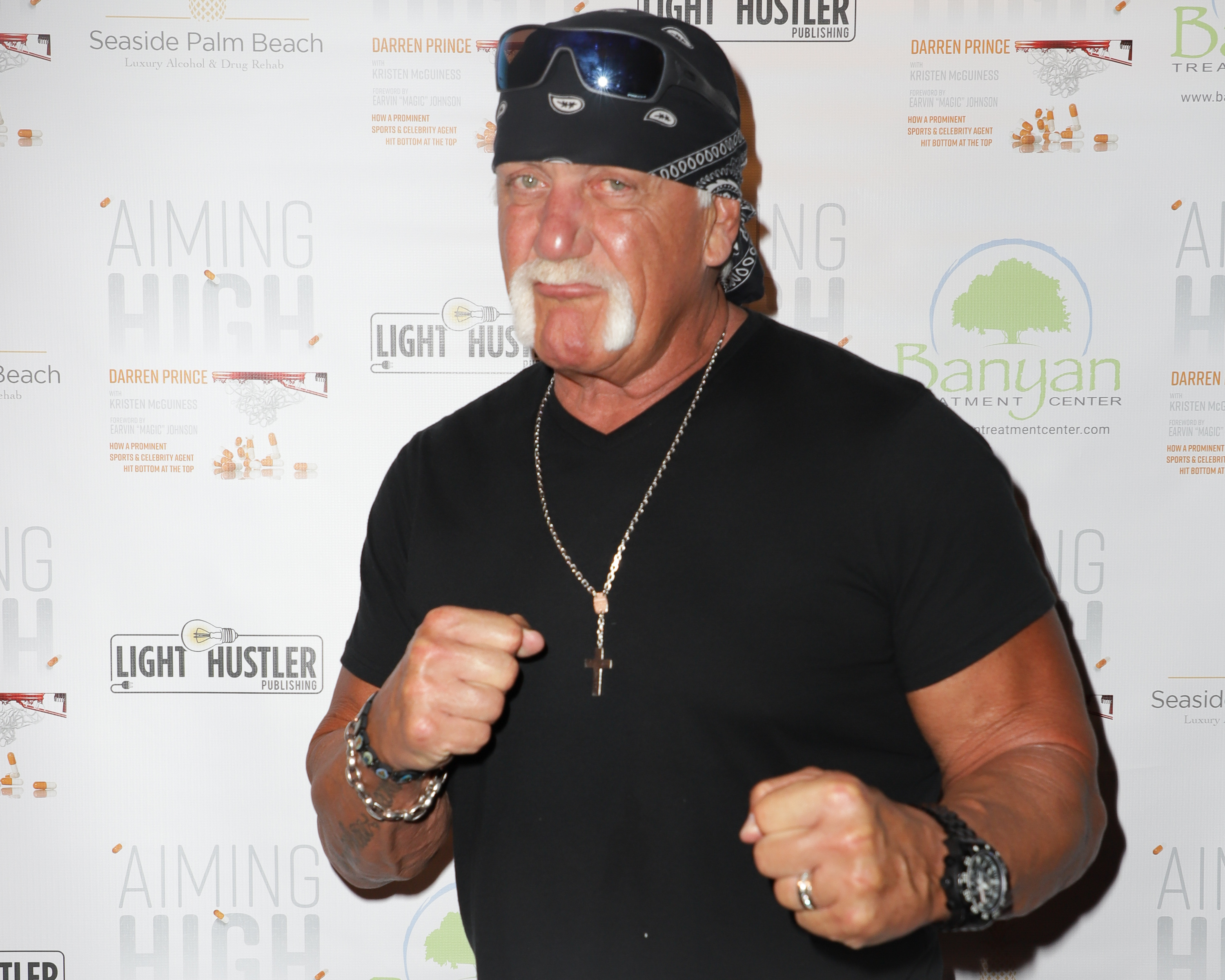 Hulk Hogan attends Darren Prince's private book event for Aiming High at Komodo in Miami, Florida, on October 8, 2018 | Source: Getty Images