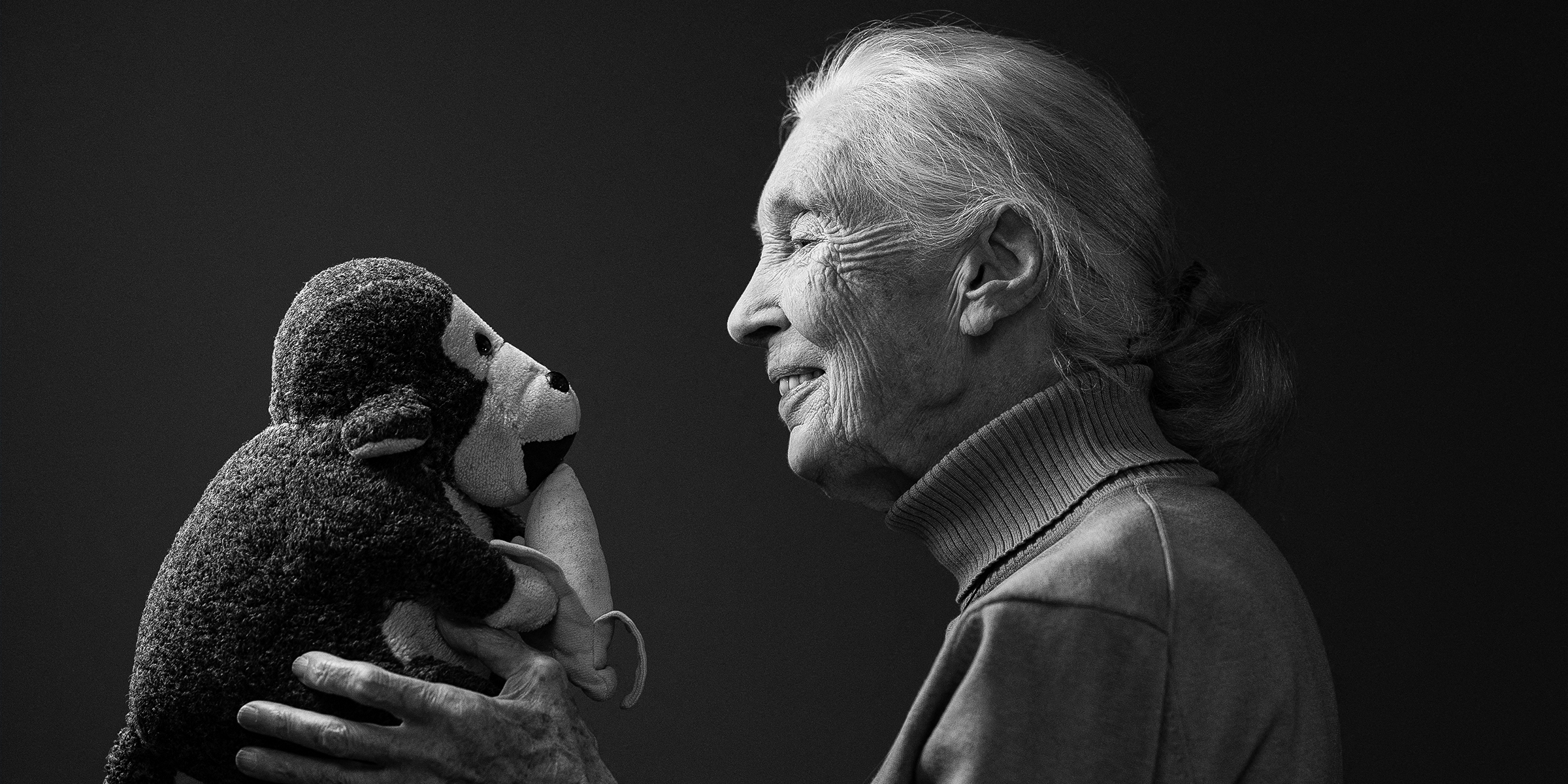 Dr. Jane Goodall and Mr. H | Source: Getty Images