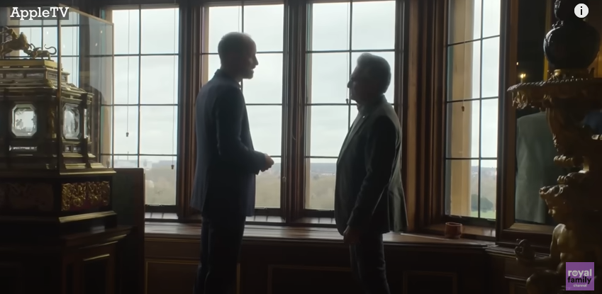 Prince William and Eugene Levy from a video posted on October 2, 2025 | Source: YouTube/@royalchannel