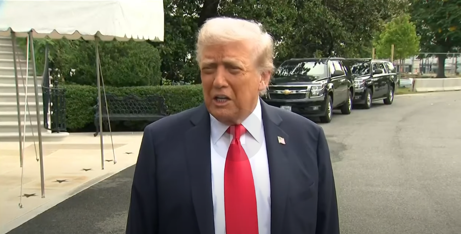 Donald Trump during a short interview ahead of his second state visit to the United Kingdom on September 16, 2025 | Source: Youtube/The Independent