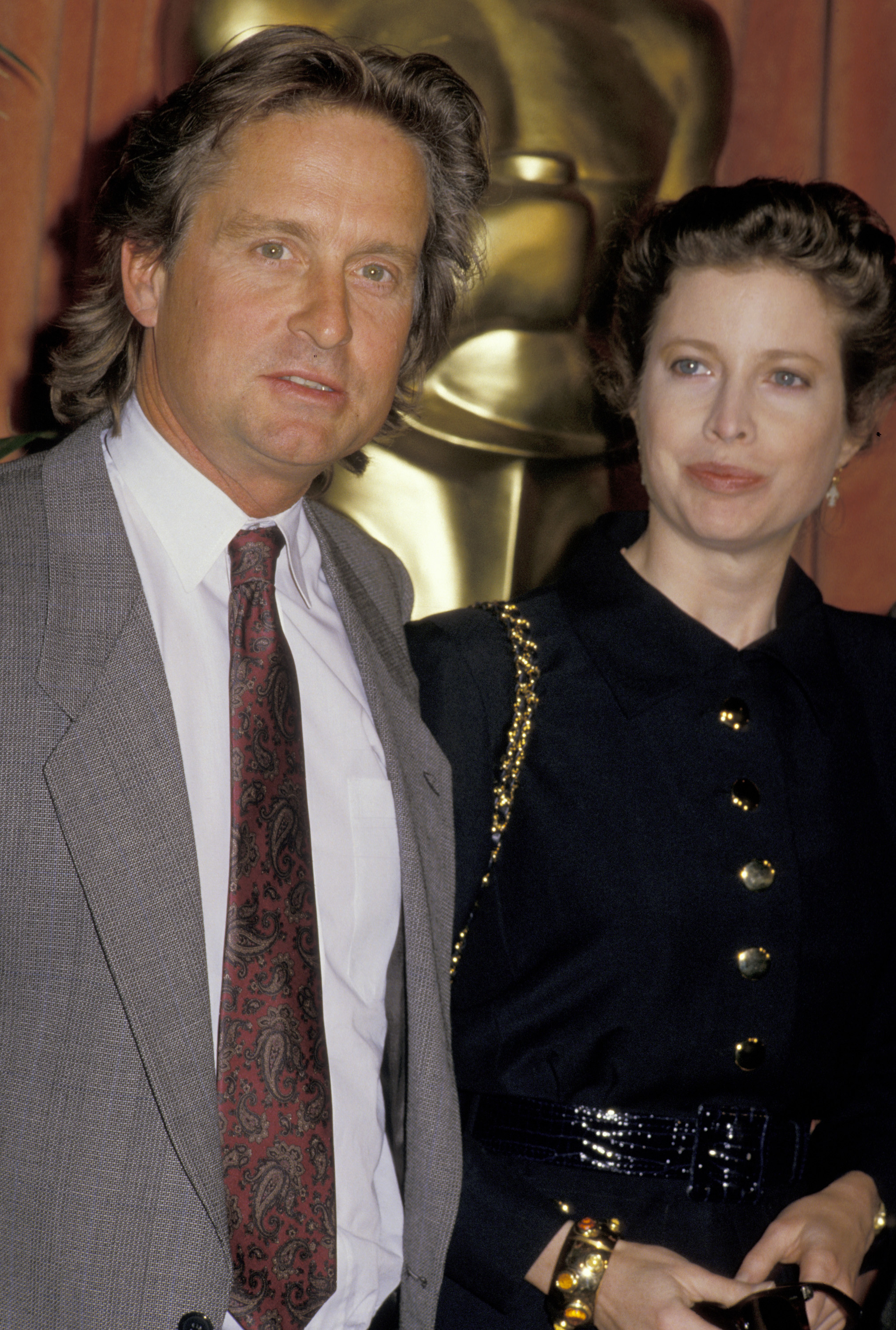 Michael Douglas and Diandra Luker Douglas at the Annual Academy Awards Nominees Luncheon in Beverly Hills, California in 1988. | Source: Getty Images
