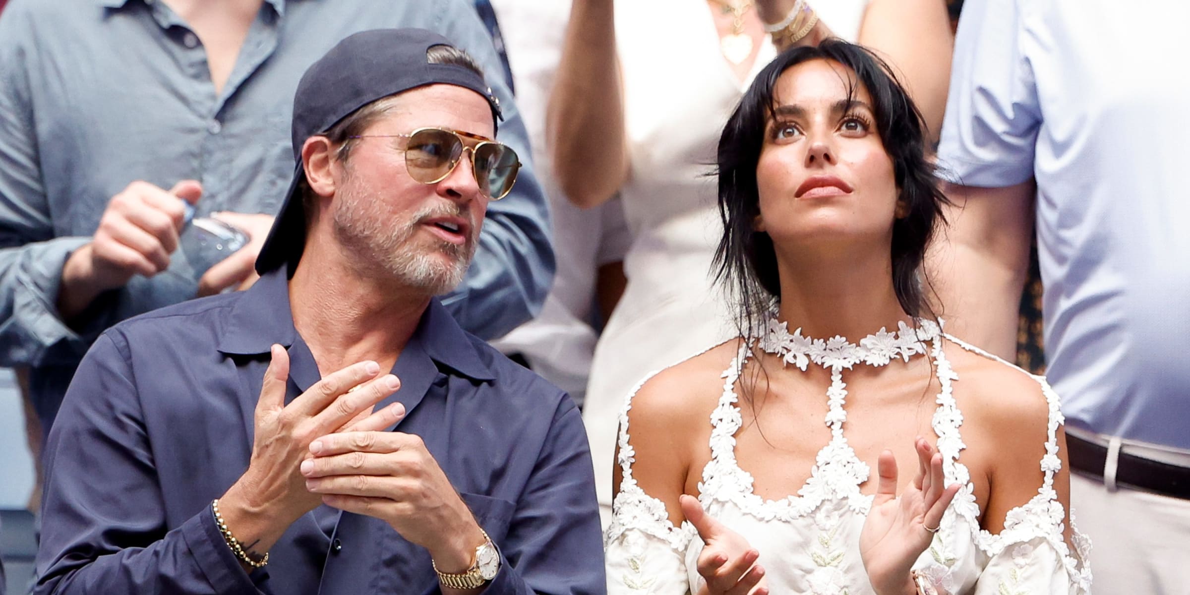 Brad Pitt and Ines de Ramon | Source: Getty Images