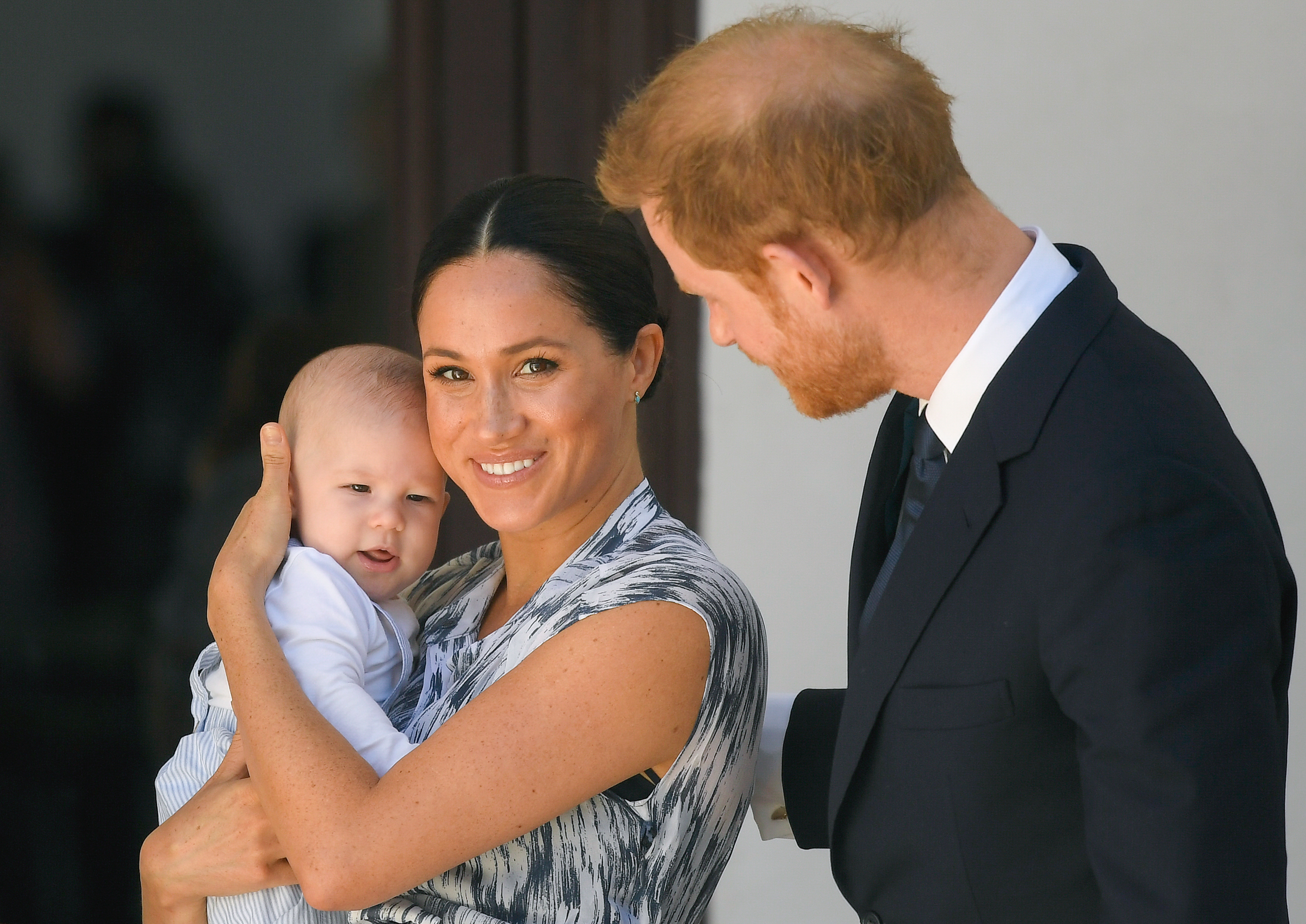 During Archie's first royal tour in September 2019, Meghan affectionately called her four-month-old son "an old soul," while Harry joked that he was already getting used to the cameras. The couple had chosen to keep much of their baby's life private, making moments like this a rare glimpse into Meghan's early motherhood. | Source: Getty Images.