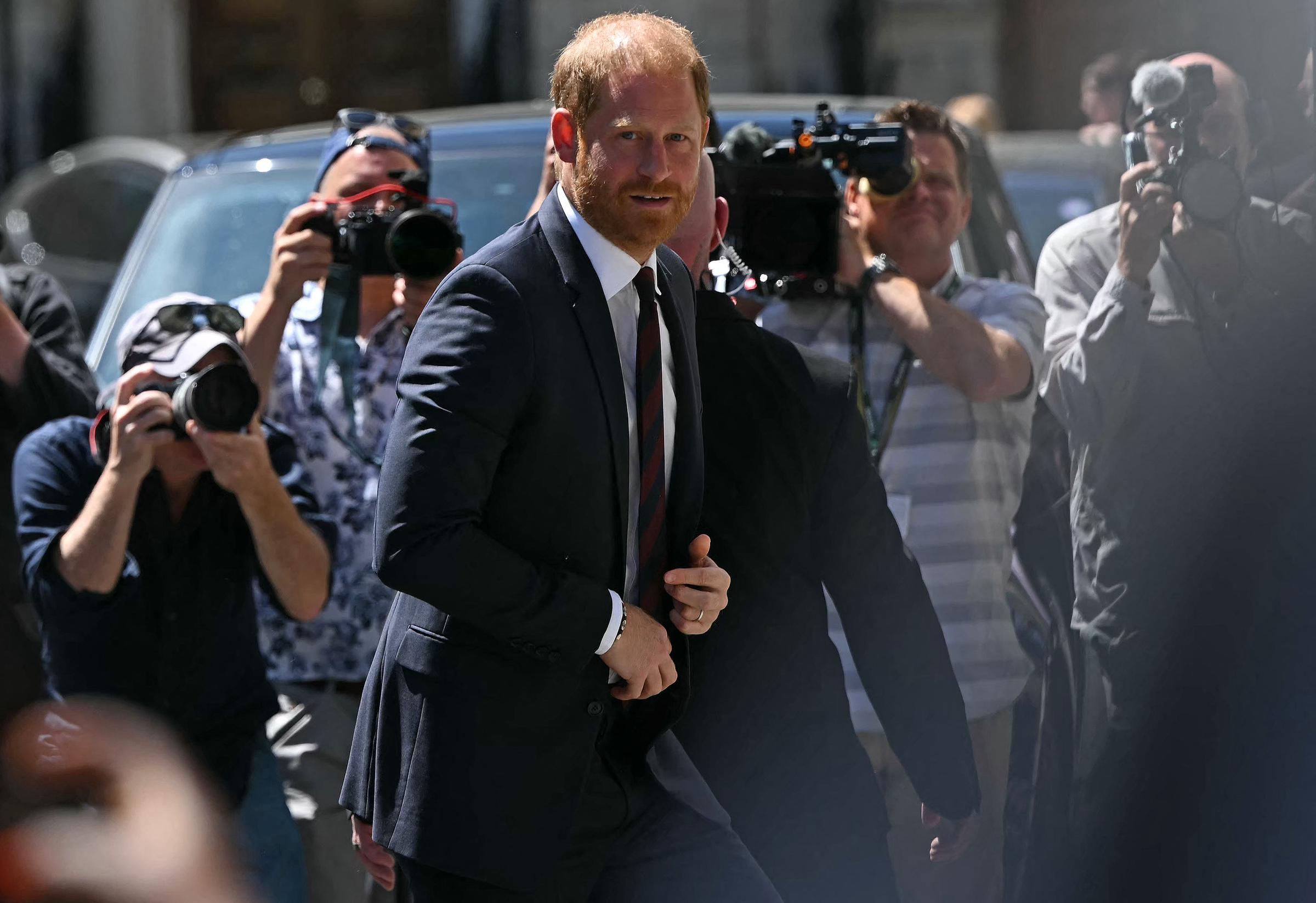 Prince Harry, Duke of Sussex, arrives at Chatham House in central London on July 7, 2026, to attend the fourteenth Invictus Games Foundation Conversation: From Policy to Practice, as part of the One Year to Go celebrations for the Invictus Games Birmingham 2027. | Source: Getty Images