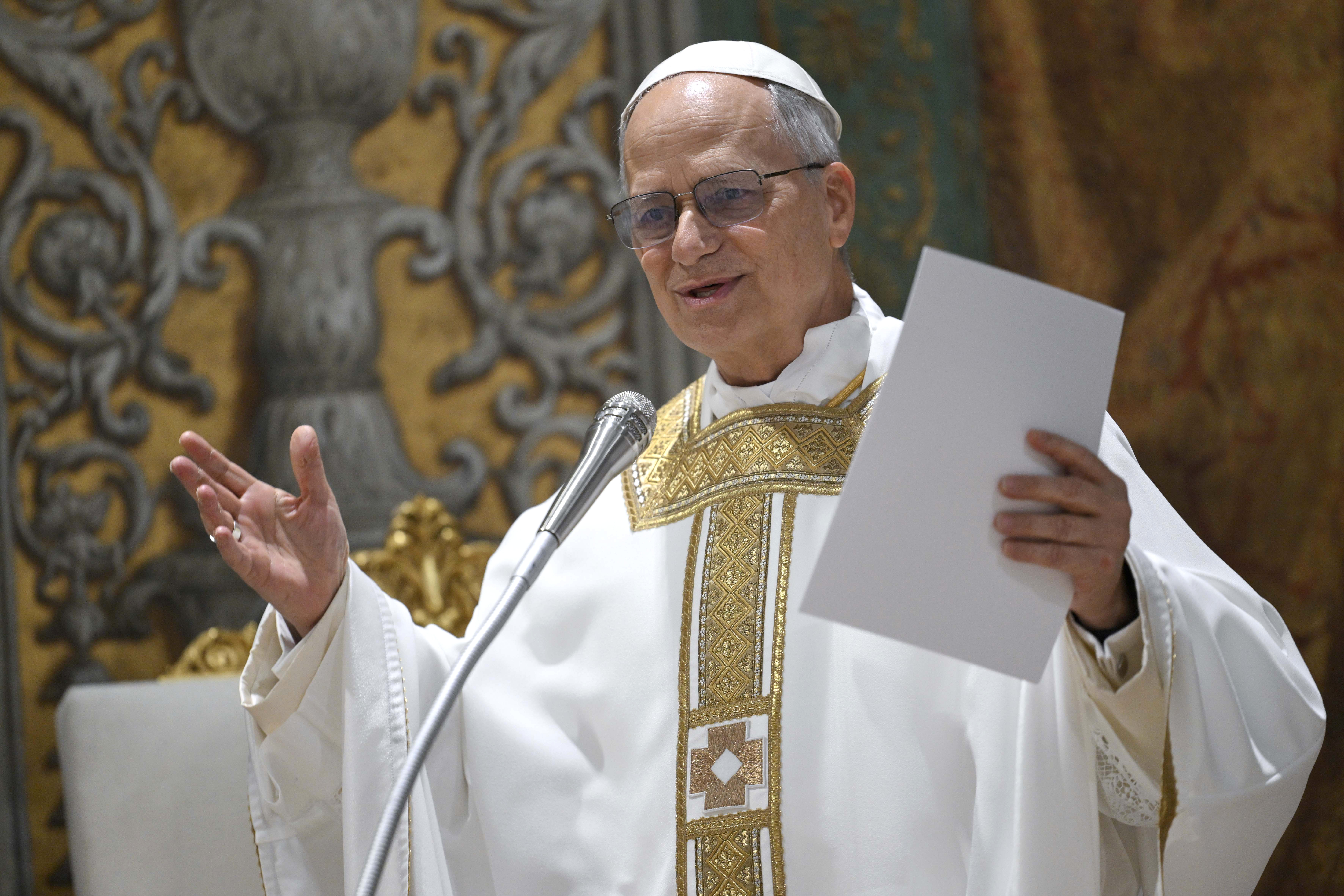 American Cardinal Robert Francis Prevost presides over his first Holy Mass as Pope Leo XIV at the conclusion of the Conclave on May 9, 2025, in Vatican City | Source: Getty Images