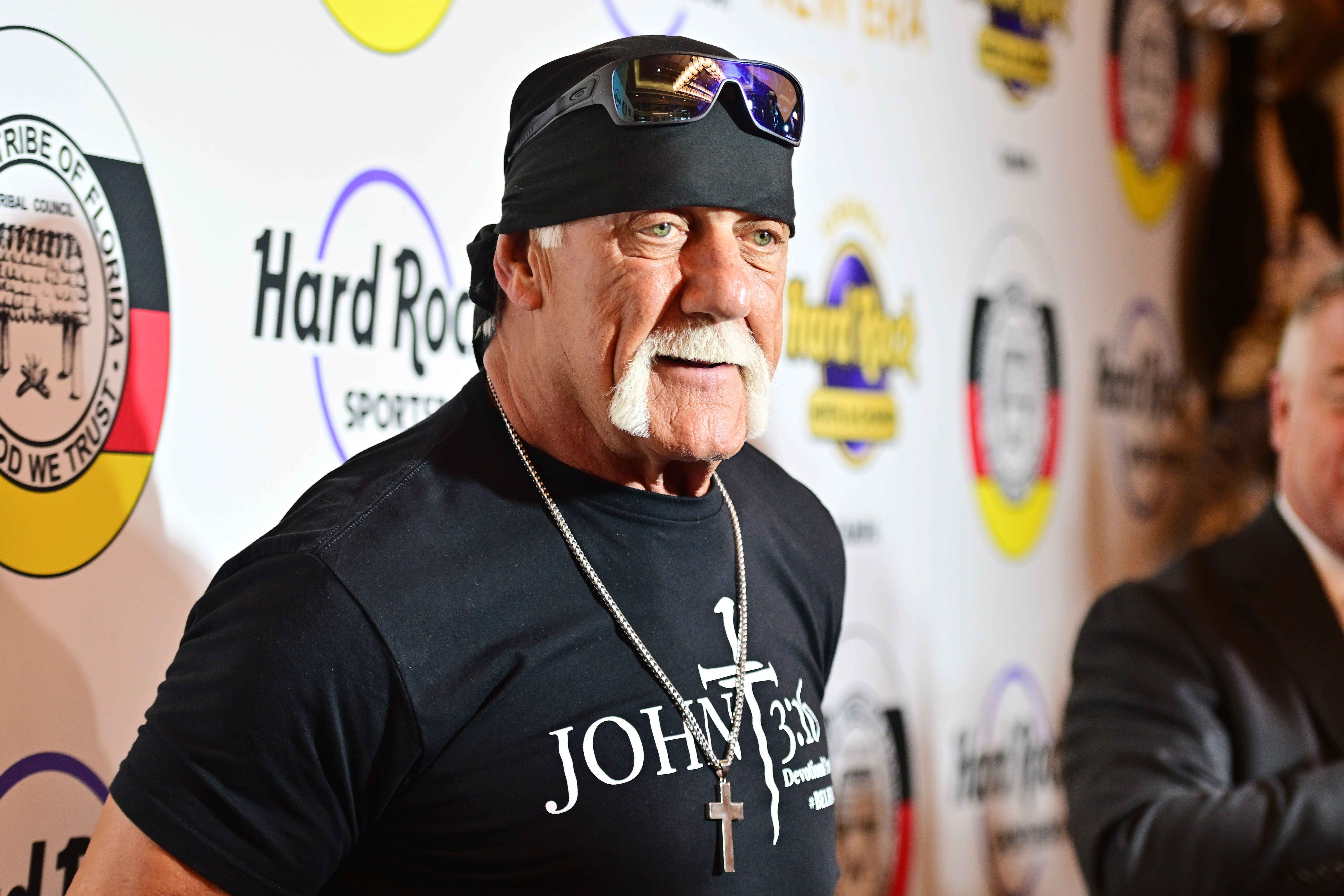 Hulk Hogan attends a New Era In Florida Gaming Event at Seminole Hard Rock Hotel & Casino Tampa on December 8, 2023, in Florida | Source: Getty Images