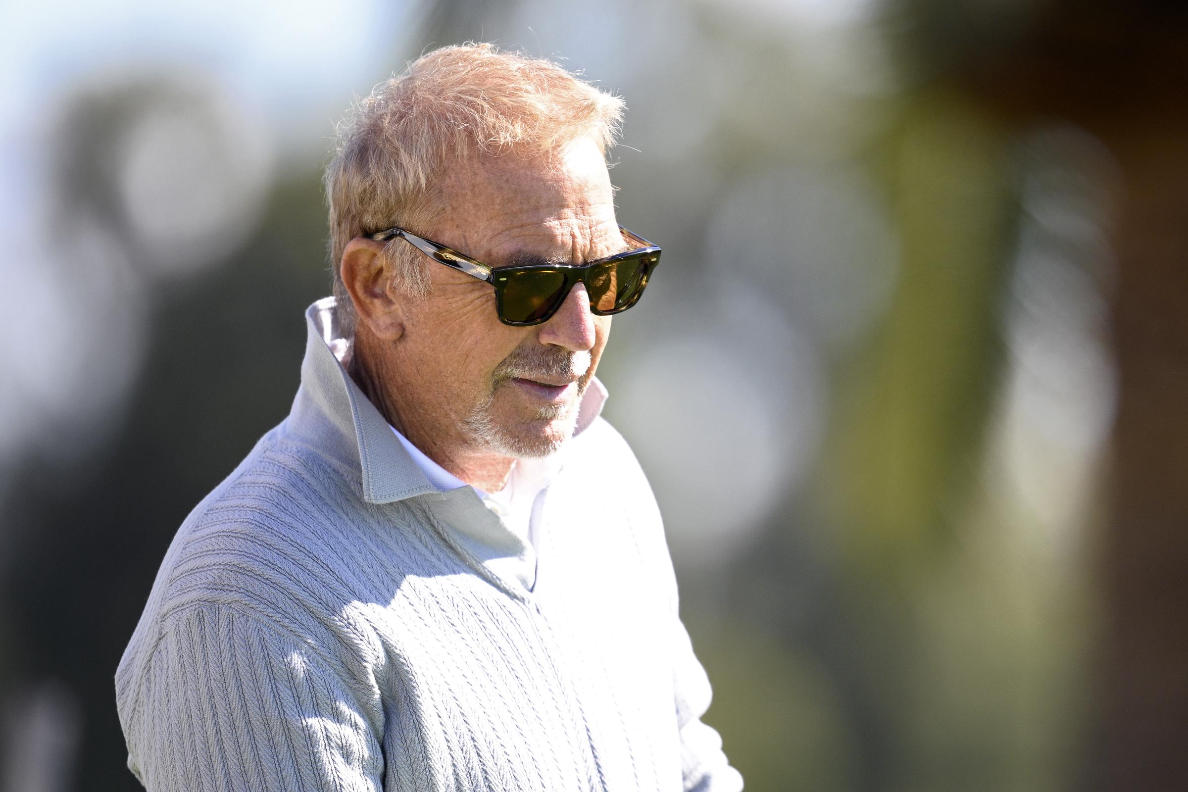 Kevin Costner at the Genesis Invitational at Riviera Country Club on February 18, 2026, in Pacific Palisades, California. | Source: Getty Images