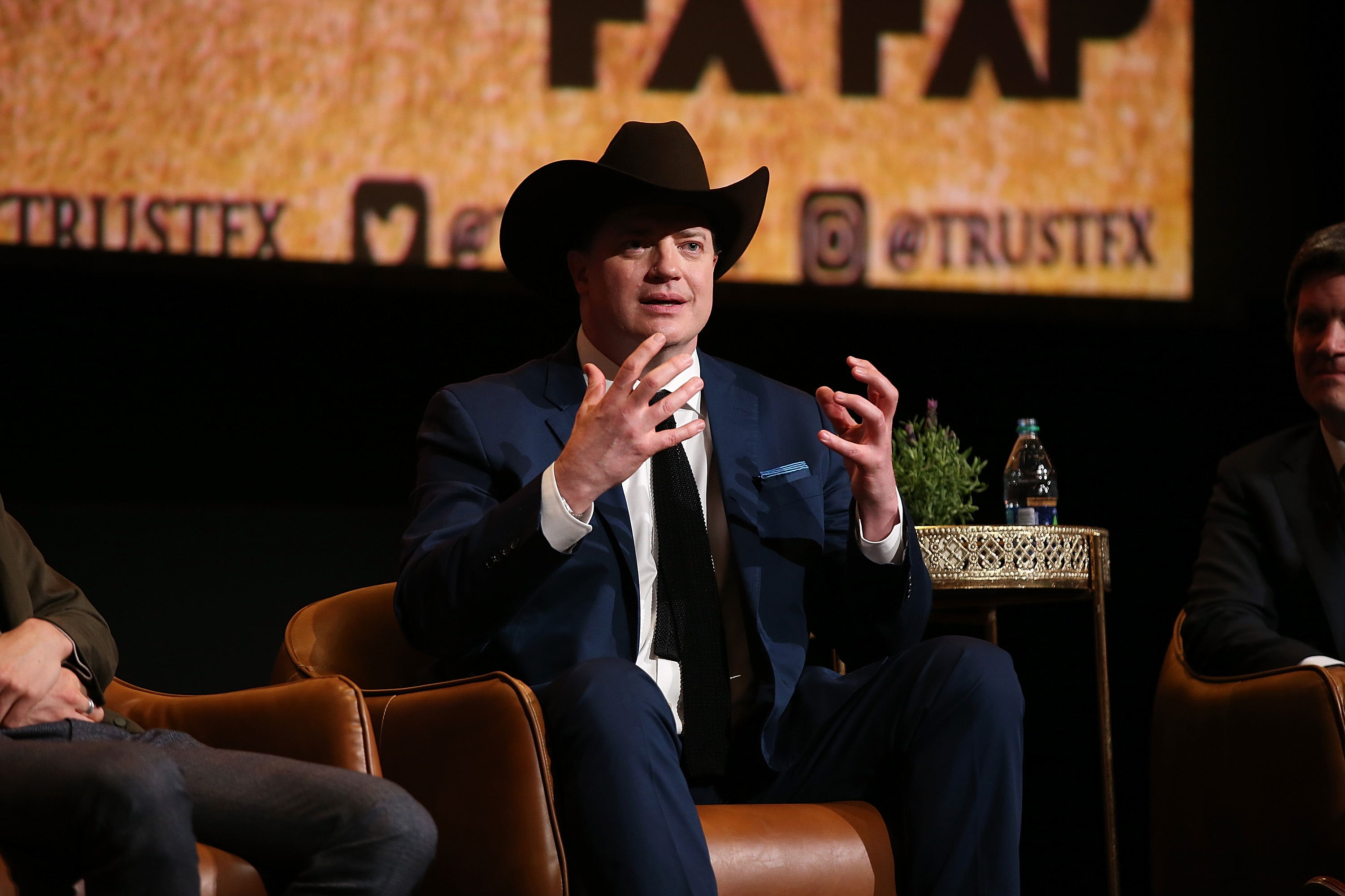 Brendan Fraser once joked about his hair, admitting he had paid a "relocation fee" for it years earlier, a playful reference to his hair restoration. | Source: Getty Images