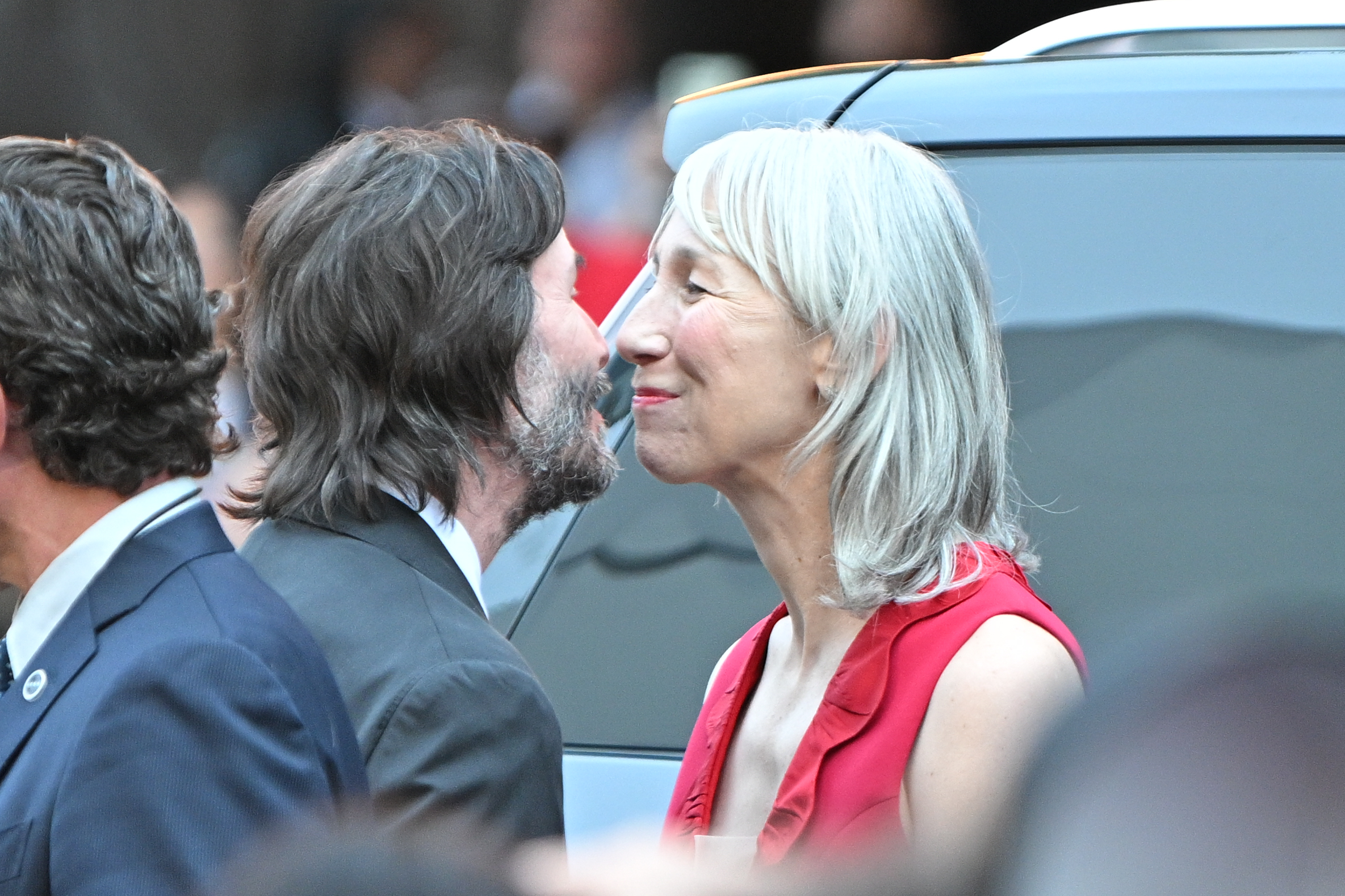 Keanue Reeves and Alexandra Grant spotted arriving for the "Ballerina" world premiere in Los Angeles, California on June 3, 2025. | Source: Getty Images