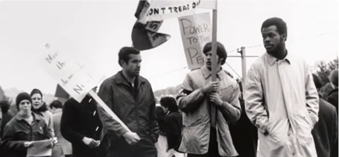 A young Danny Glover takes part in a demonstration, reflecting the activism that has shaped his life alongside his acclaimed acting career. | Source: YouTube/TODAY