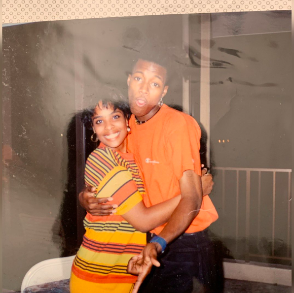 A photo album image from back in the day showing Flex Alexander with a loved one, posted on January 22, 2021. | Source: Instagram/flexaforeal