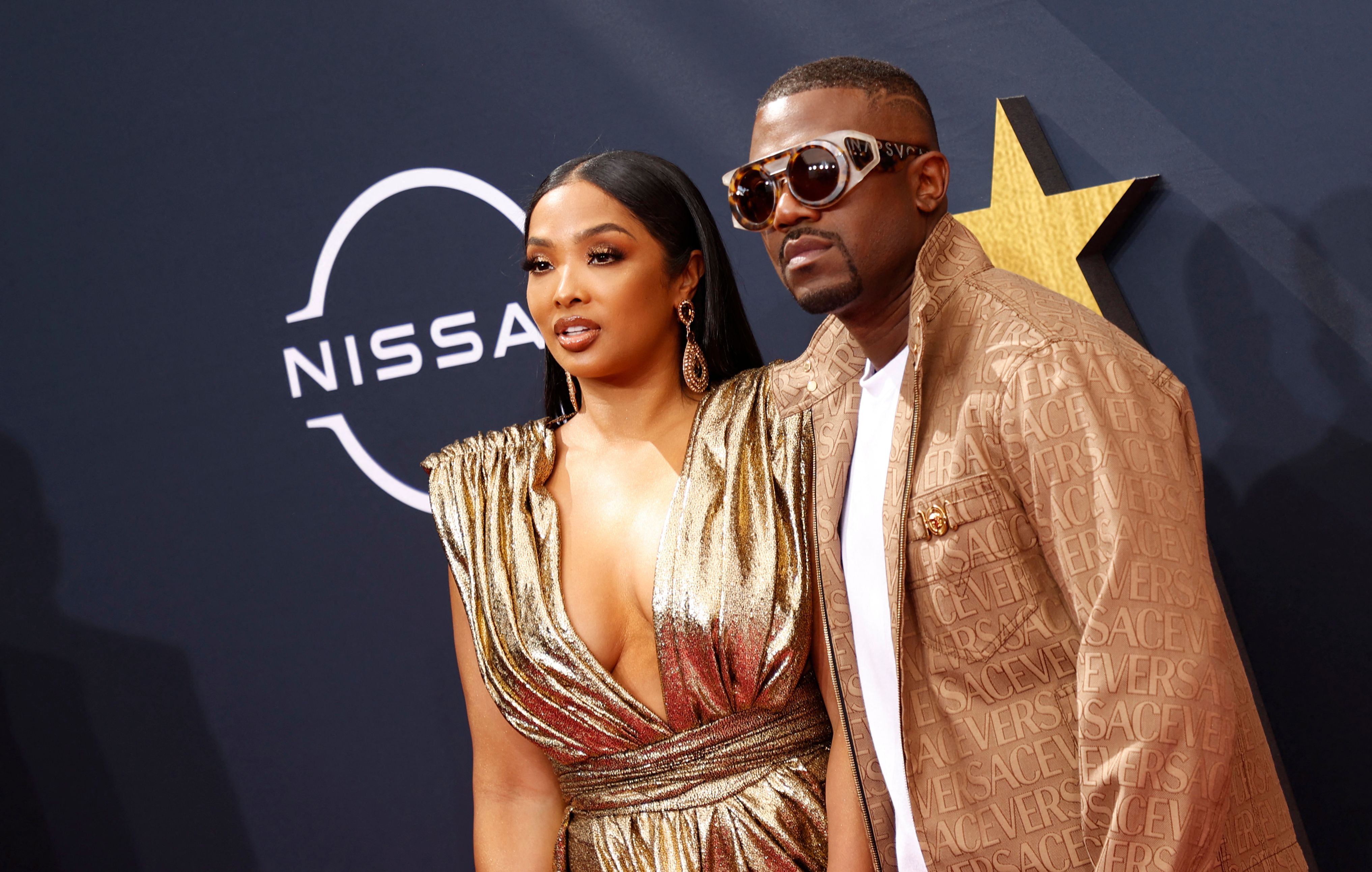 Ray J and Princess Love arrive at the BET Awards in Los Angeles on June 25, 2023 | Source: Getty Images