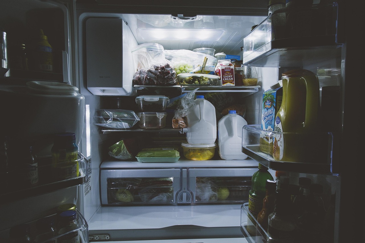 Food items in a refrigerator | Source: Pixabay