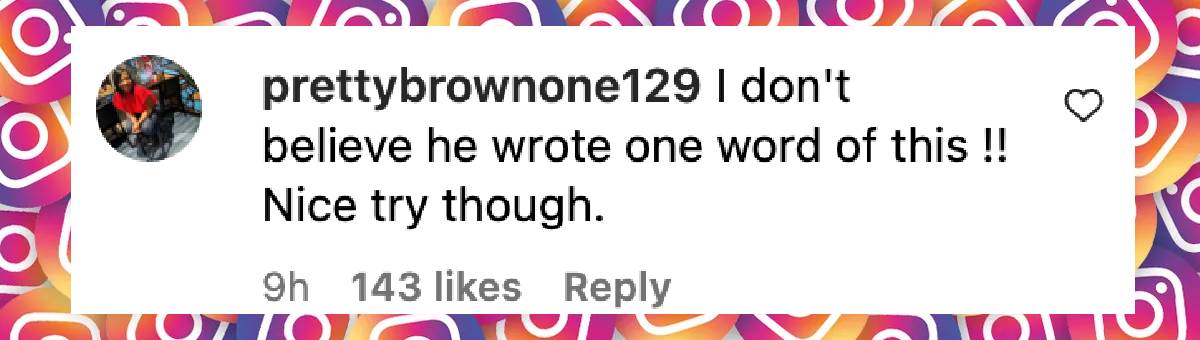 A netizen's comment on President Donald Trump's reaction, dated May 19, 2025 | Source: Instagram/abcnews