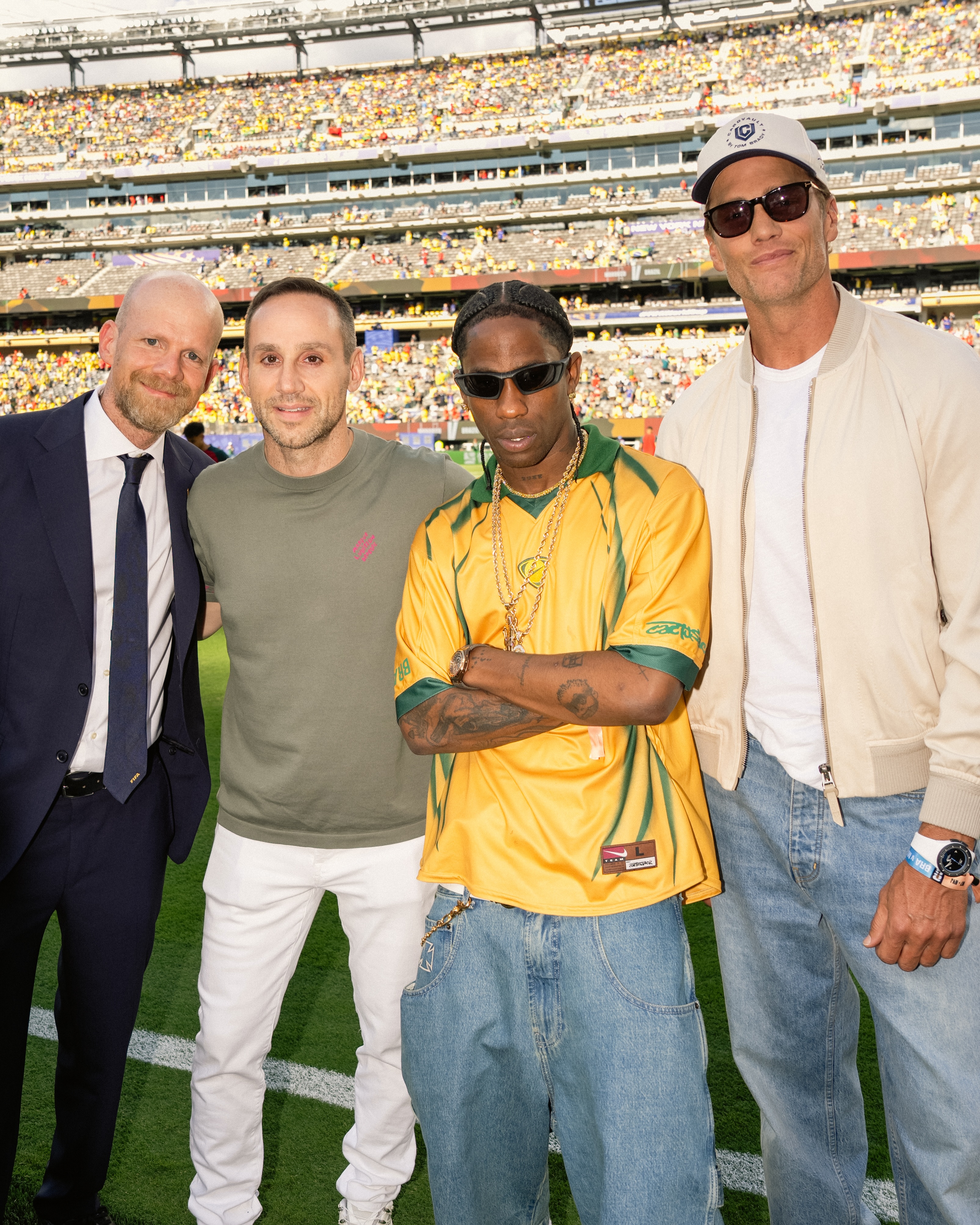 Brady's World Cup experience included time with rapper Travis Scott and other guests near the field. The celebrity-filled outing showed how the tournament brought together major names from sports and entertainment. | Source: Instagram/tombrady