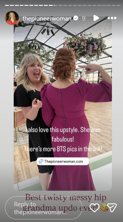 Ree Drummond's photo showing off her hairstyle from her Instagram stories dated May 18, 2025 | Source: Instagram/thepioneerwoman