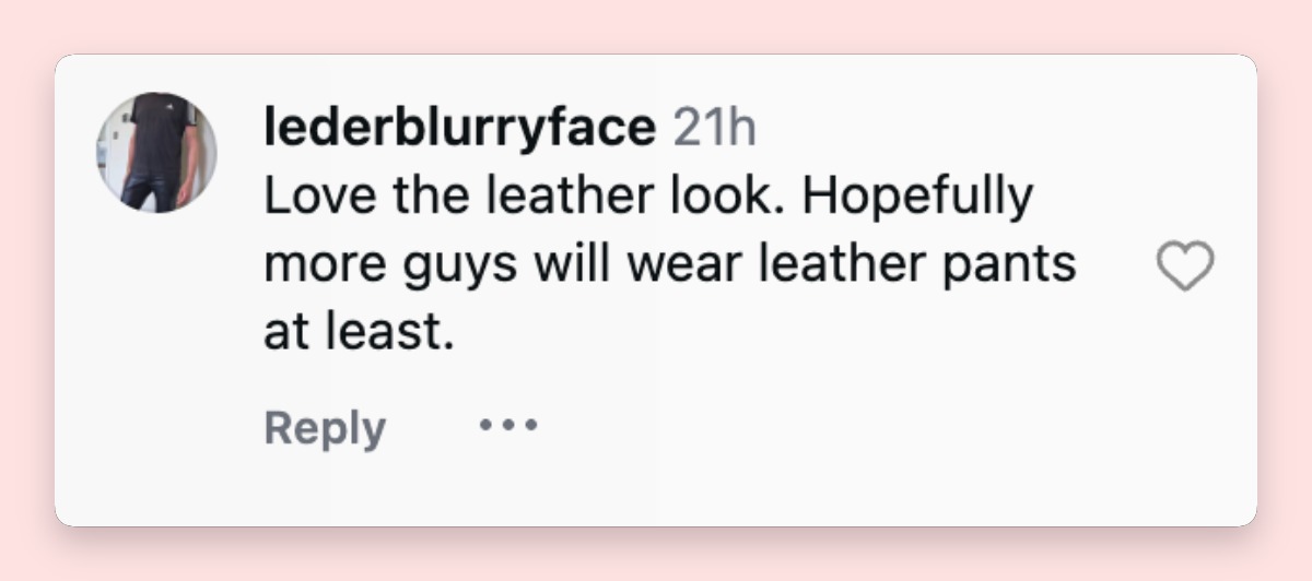 A viewer reacts to Tom Brady's runway walk at Gucci's Cruise 2027 show | Source: Instagram/nickycbell