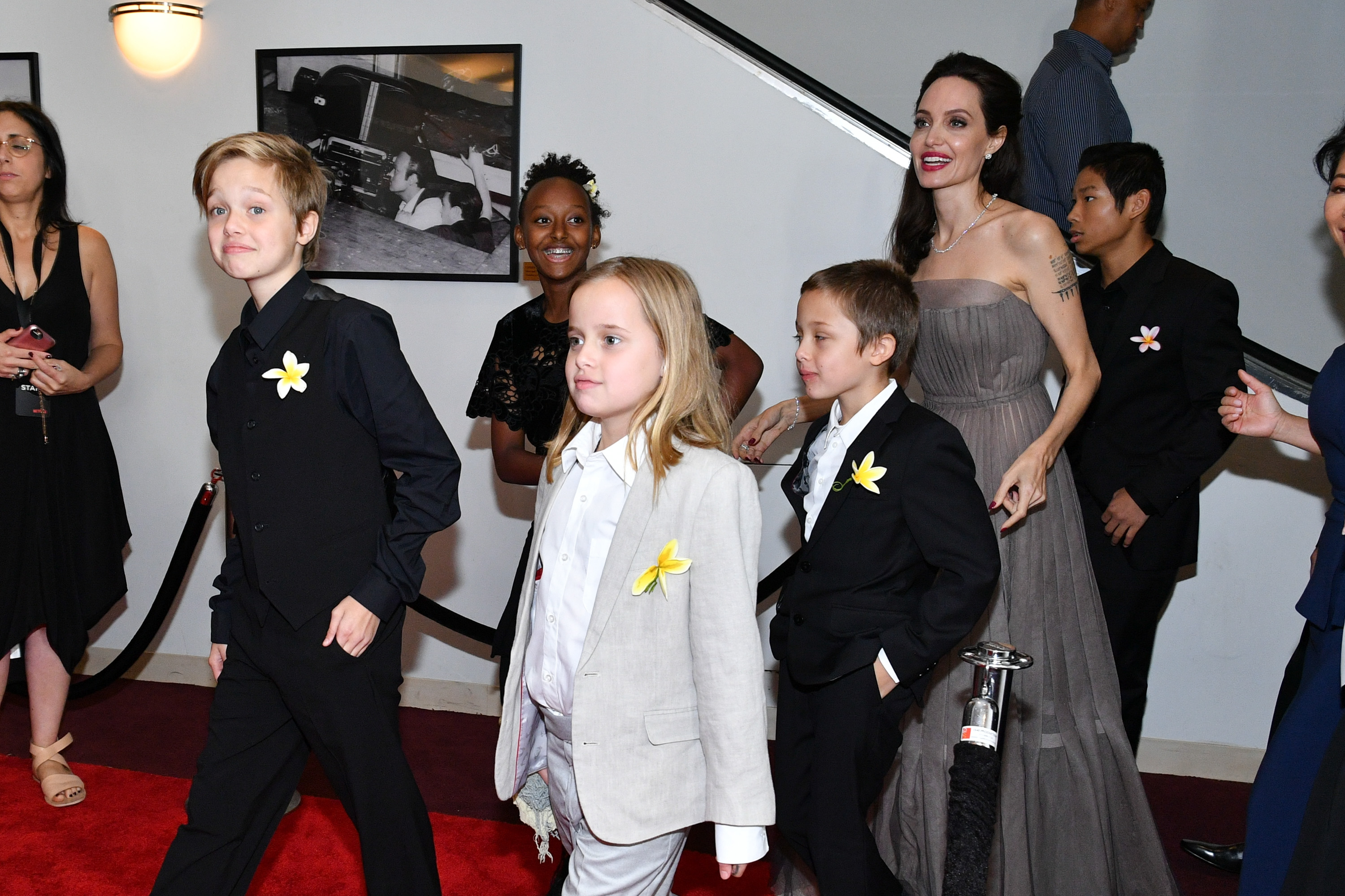Knox Jolie-Pitt appeared with Angelina Jolie and several of his siblings at the New York premiere of "First They Killed My Father" on September 14, 2017. | Source: Getty Images