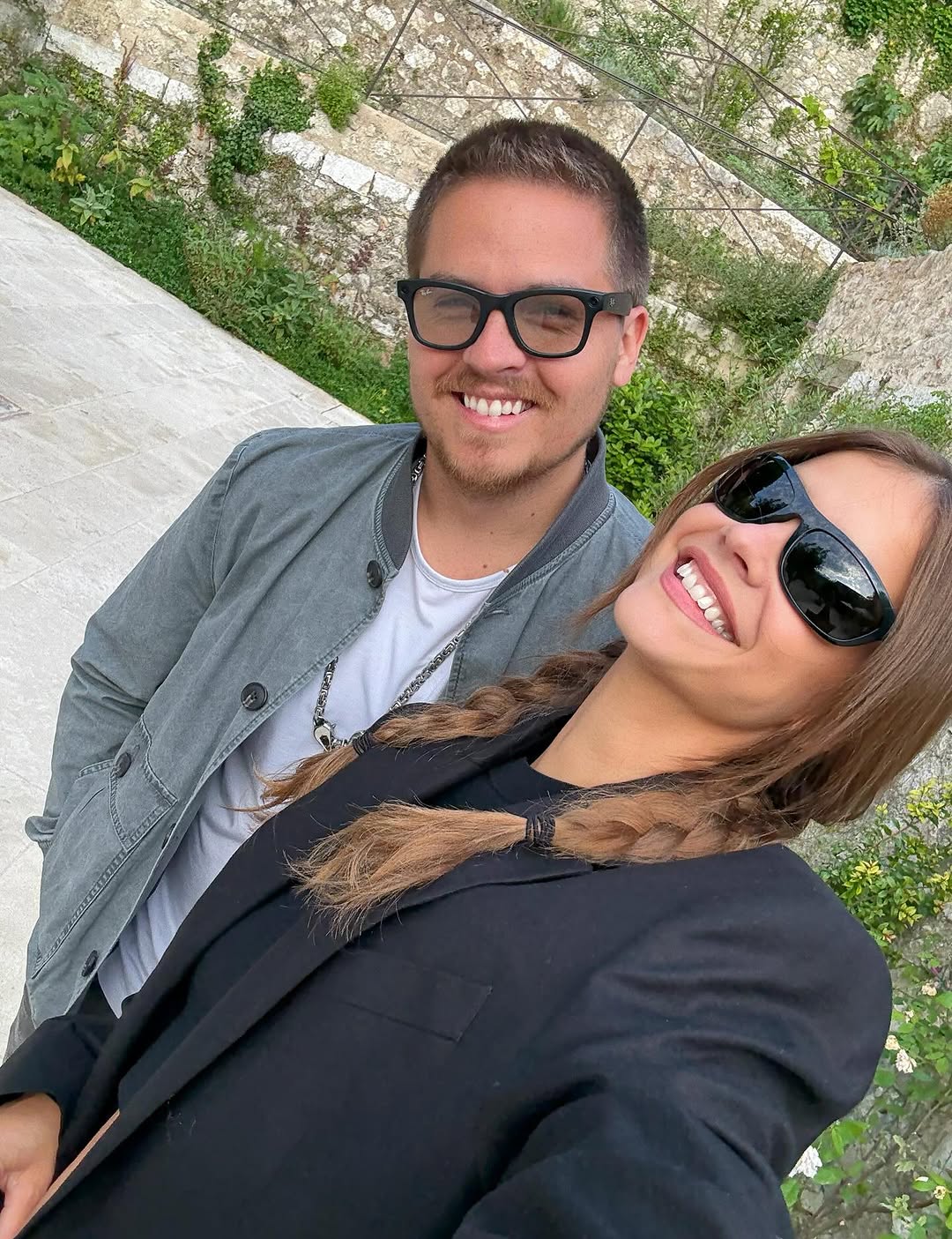 Dylan Sprouse and Barbara Palvin smiling for a photo, posted on June 9, 2025. | Source: Instagram/realbarbarapalvin