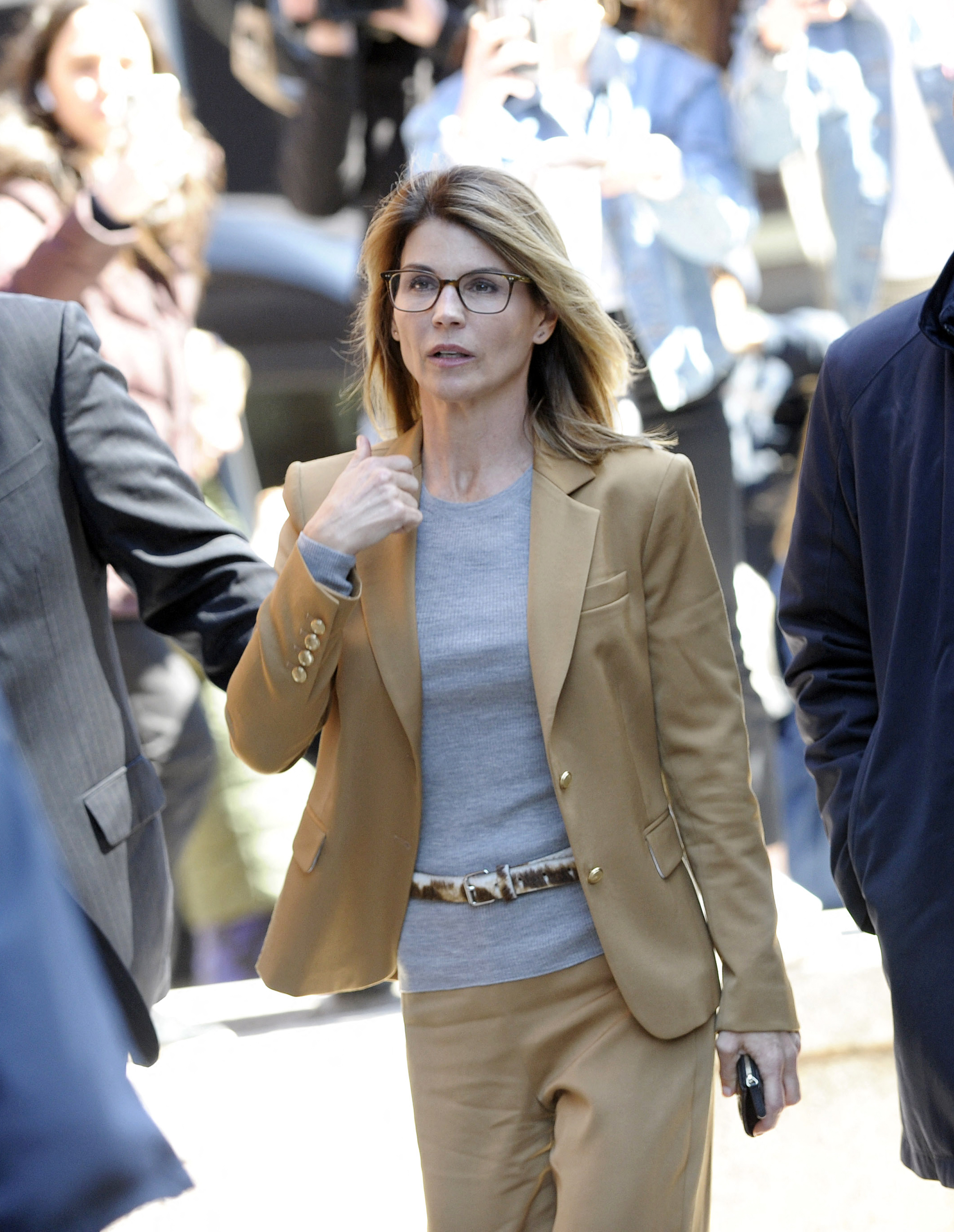 Loughlin arrives at the John Joseph Moakley U.S. Courthouse in Boston on April 3, 2019. The legal proceedings marked a sharp change from the television career and public family life that had defined much of her earlier story. | Source: Getty Images