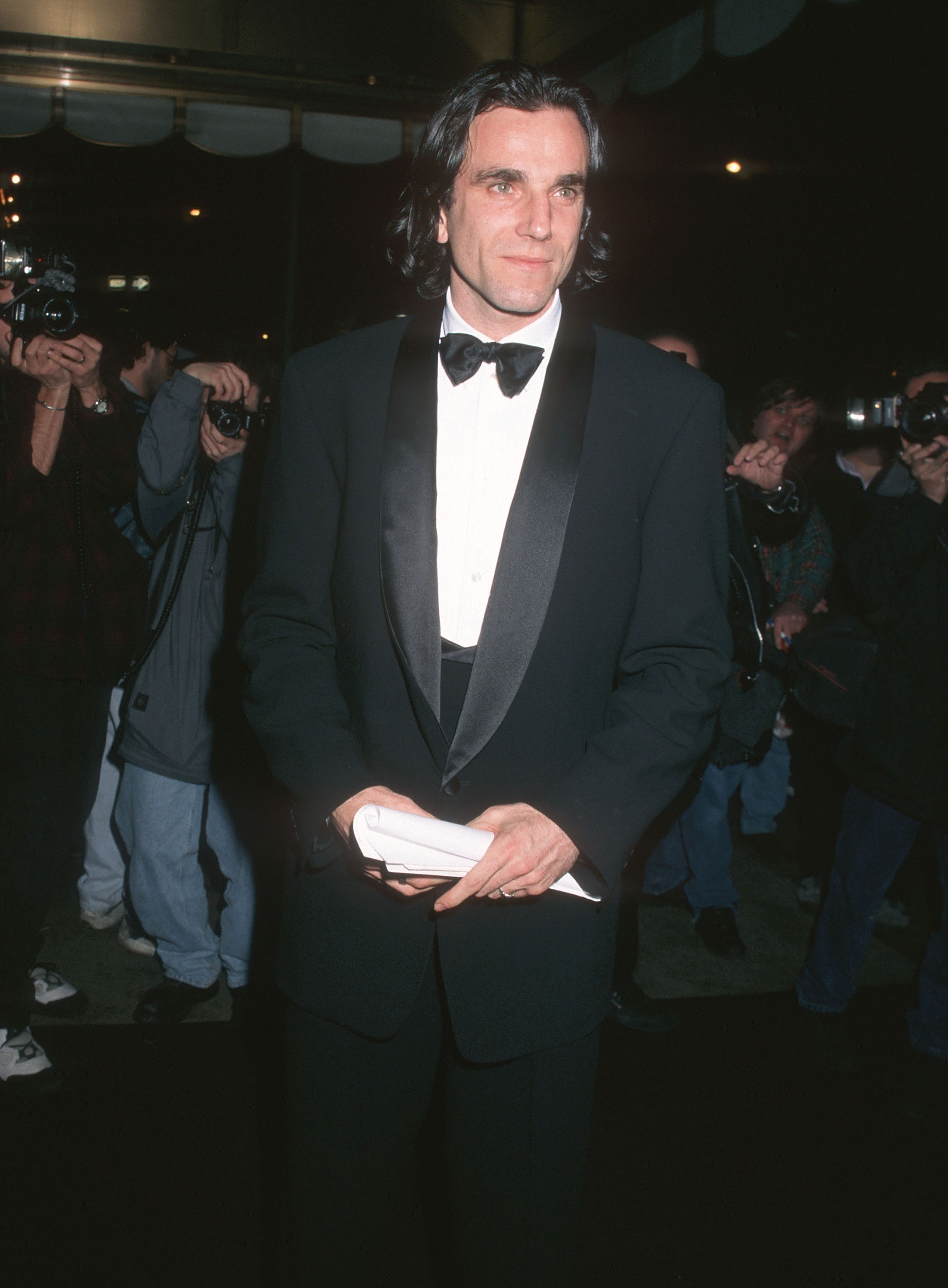 Daniel Day-Lewis at the American Museum of Moving Image Salute to Martin Scorsese at the Waldorf-Astoria Hotel in New York on February 22, 1996. | Source: Getty Images