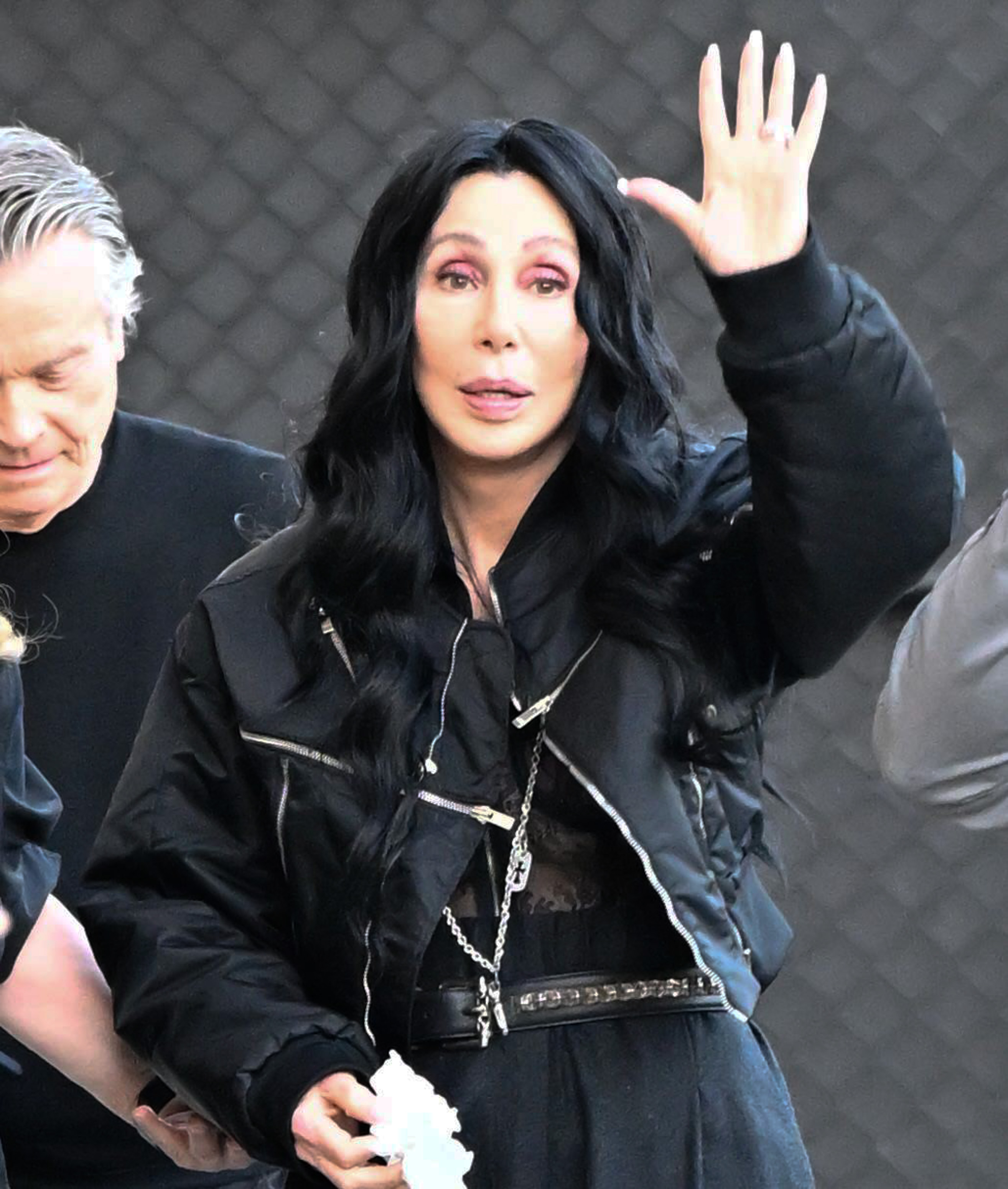 Cher is seen arriving at "Jimmy Kimmel Live!" on January 7, 2025, in Los Angeles, California | Source: Getty Images