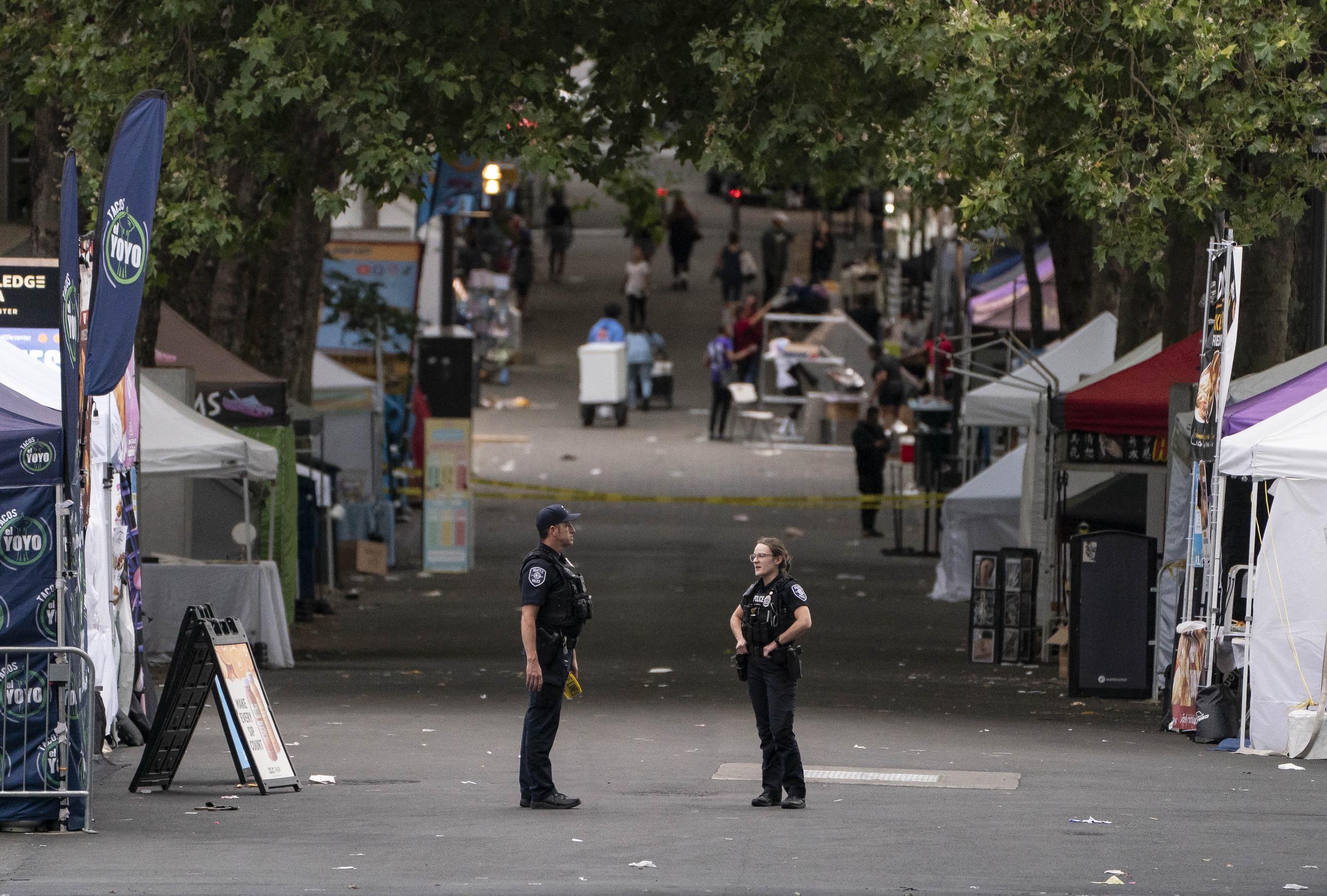 Witnesses said festivalgoers fled within seconds, leaving food stands, tents, and equipment behind. Some guests continued arriving afterward, unaware that a deadly shooting had occurred. | Source: Getty Images