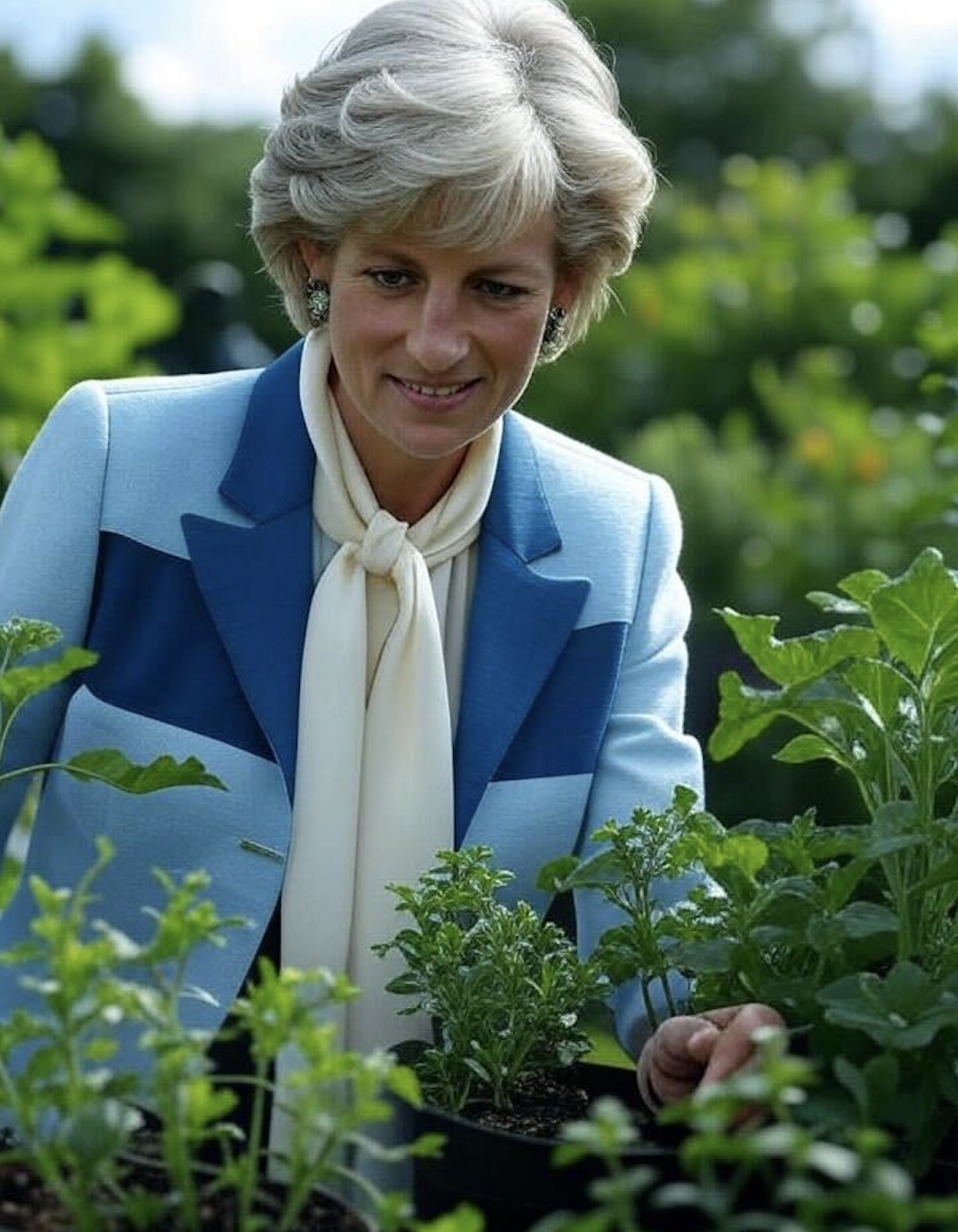 An Al-generated image of what Diana, Princess of Wales, could have looked like today. | Source: Grok