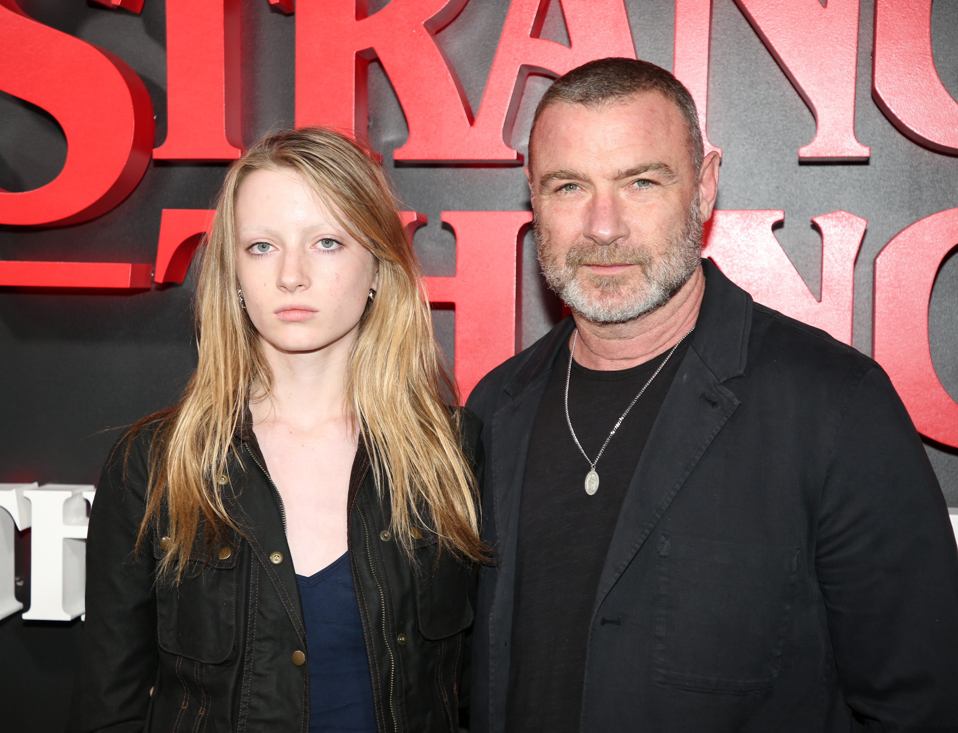 Kai and Liev Schreiber pose at the opening night of the new play "Stranger Things: The First Shadow" on Broadway on April 22, 2025 | Source: Getty Images