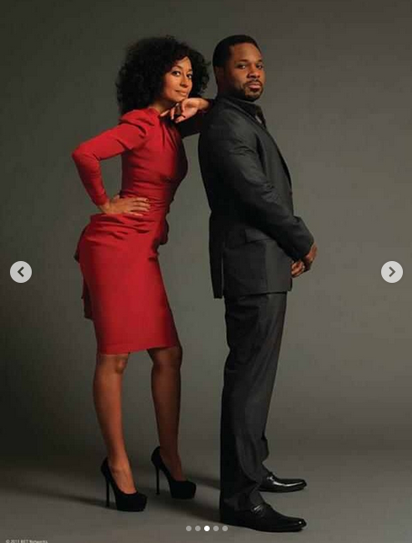 Tracee Ellis Ross and Malcolm-Jamal Warner, from a post dated July 21, 2025 | Source: Instagram/traceeellisross