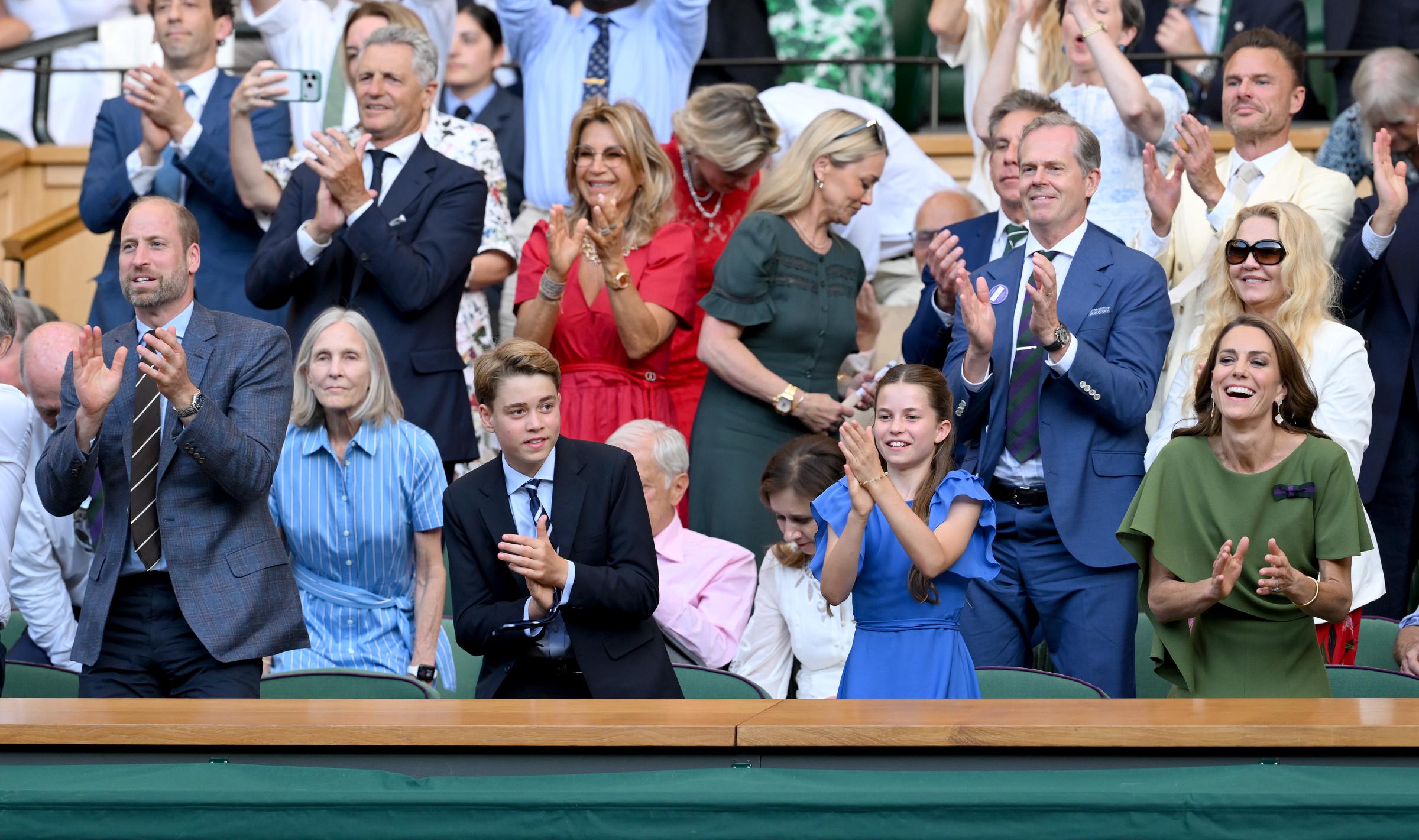 As the match unfolded, cameras often returned to the family in the Royal Box. Their reactions drew almost as much attention online as the tennis itself. | Source: Getty Images