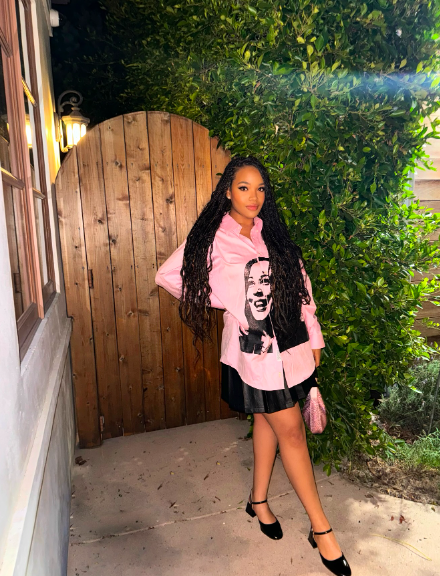 Ashley Jackson posing for a photo outside, posted on November 3, 2024. | Source: Instagram/ashleylavernejackson