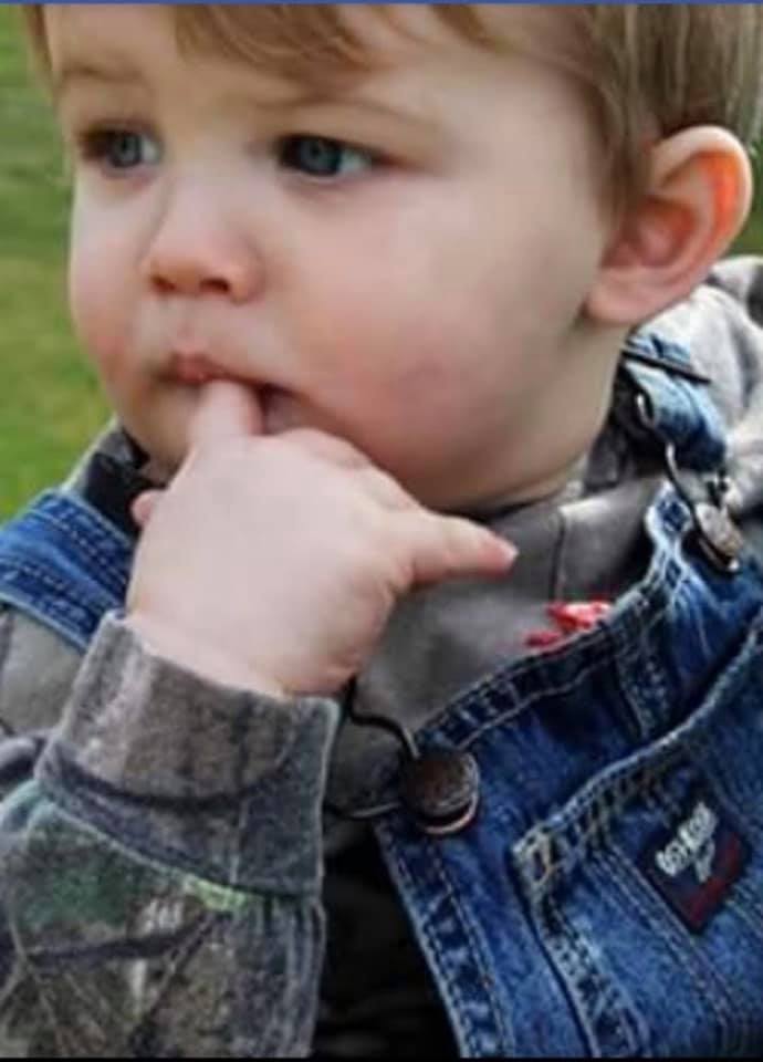 The little boy looking at something outside the camera's view, posted on April 26, 2021. | Source: Facebook/Prayers for Blake