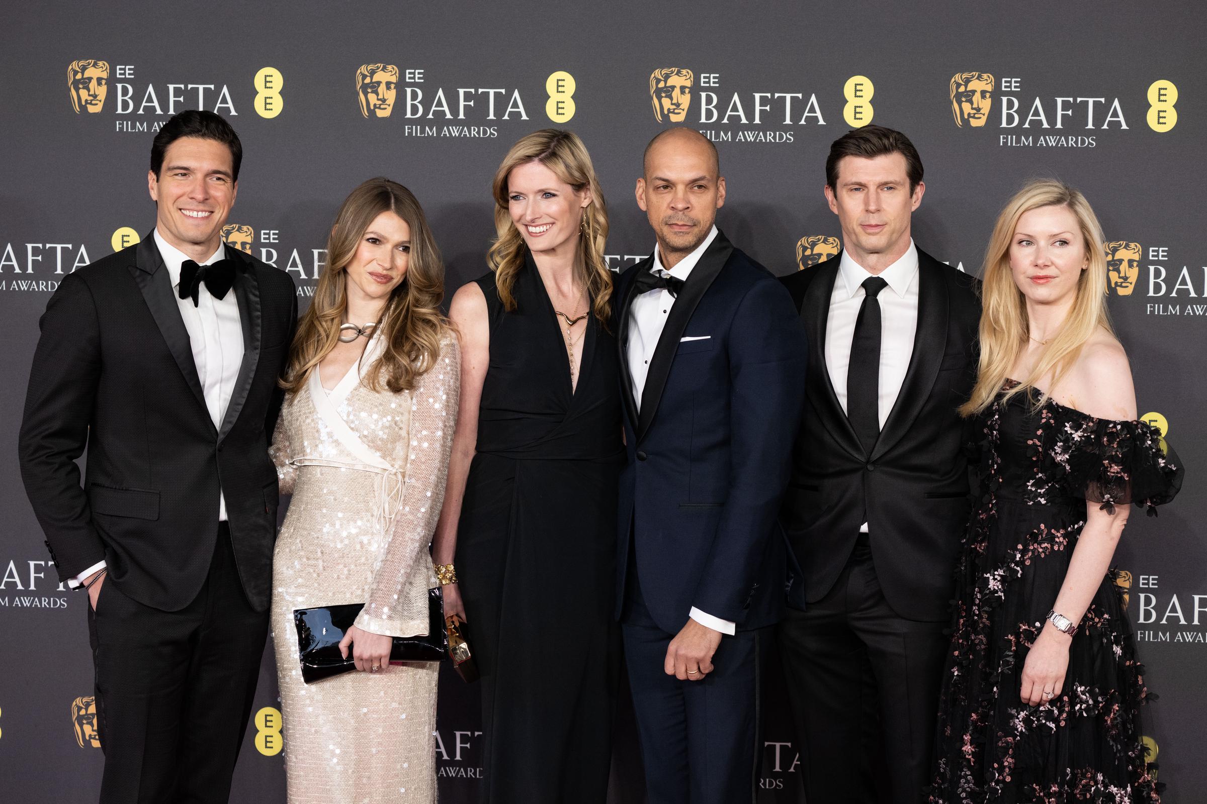Will Reeve, Amanda Dubin, Alexandra Reeve Givens, Garren Givens, Matthew Reeve, and Anna Lo Westlin attend the EE BAFTA Film Awards at the Royal Festival Hall on February 16, 2025, in London, England. | Source: Getty Images
