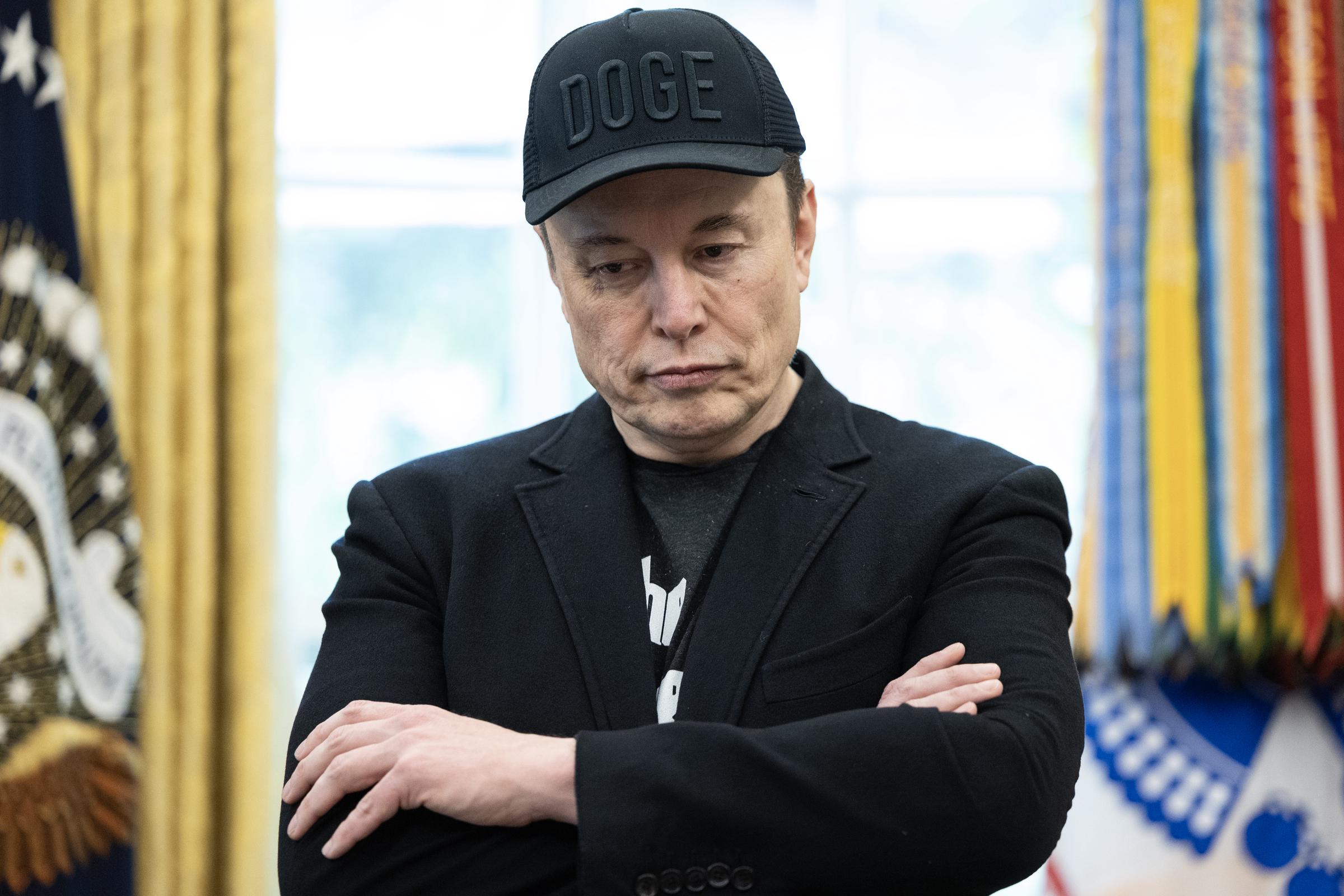 Elon Musk inside the Oval Office at the White House in Washington D.C on May 30, 2025 | Source: Getty Images