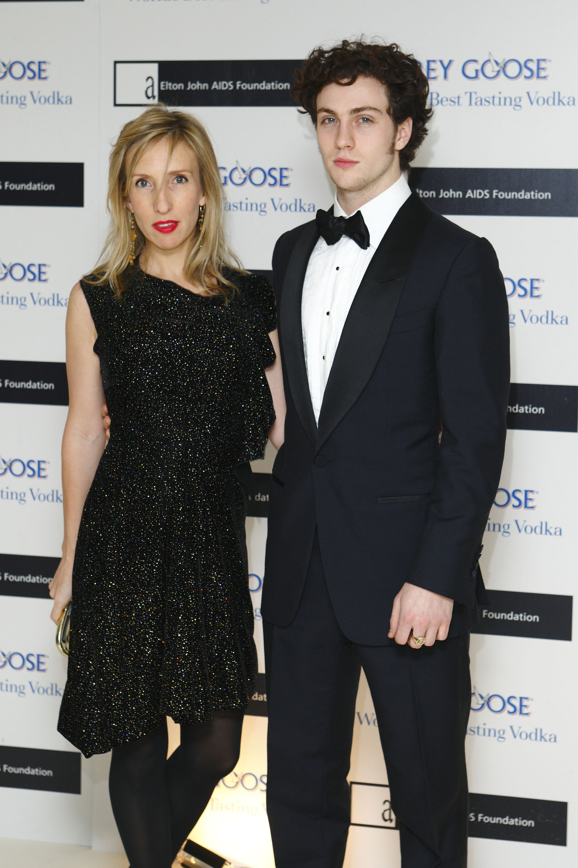 Sam Taylor-Wood and Aaron Johnson attended the Grey Goose Character & Cocktails Winter Benefit for the Elton John AIDS Foundation at the Grosvenor House Hotel on December 13, 2009 in London, England. | Source: Getty Images