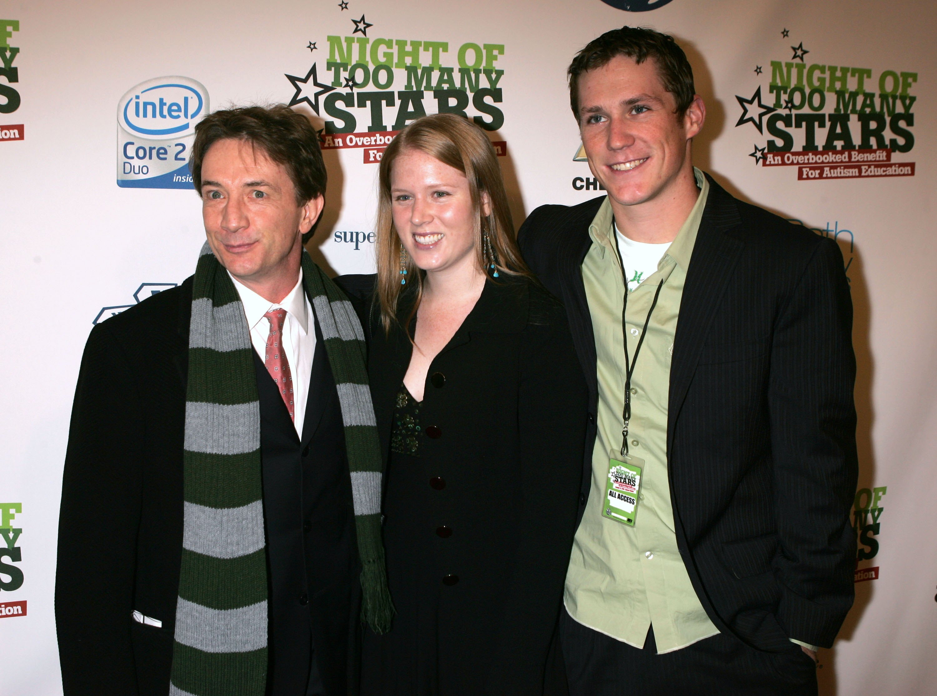 Martin, Oliver, and Katherine Short attend Comedy Central's "Night Of Too Many Stars" benefit for Autism Education in New York City on October 15, 2006 | Source: Getty Images