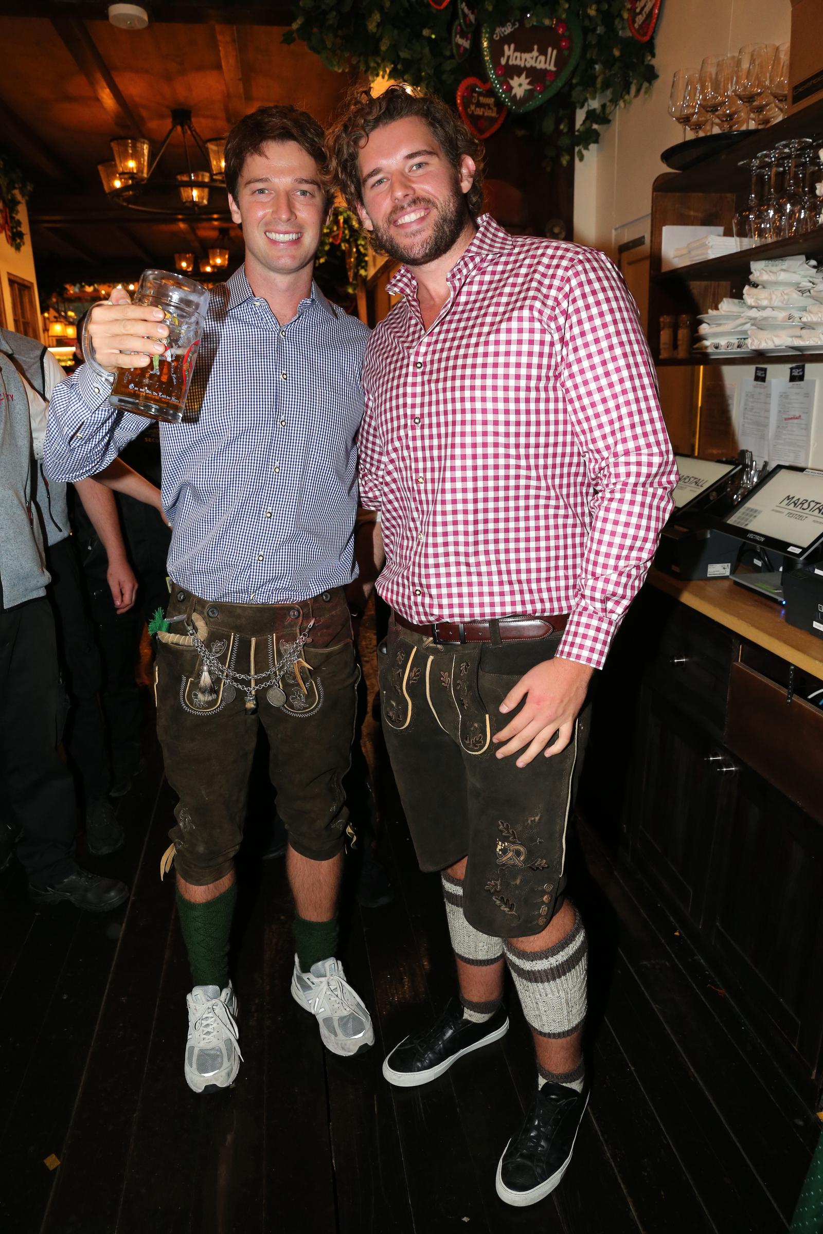 Patrick and Christopher Schwarzenegger during the 187th Oktoberfest on September 24, 2022, in Munich, Germany | Source: Getty Images