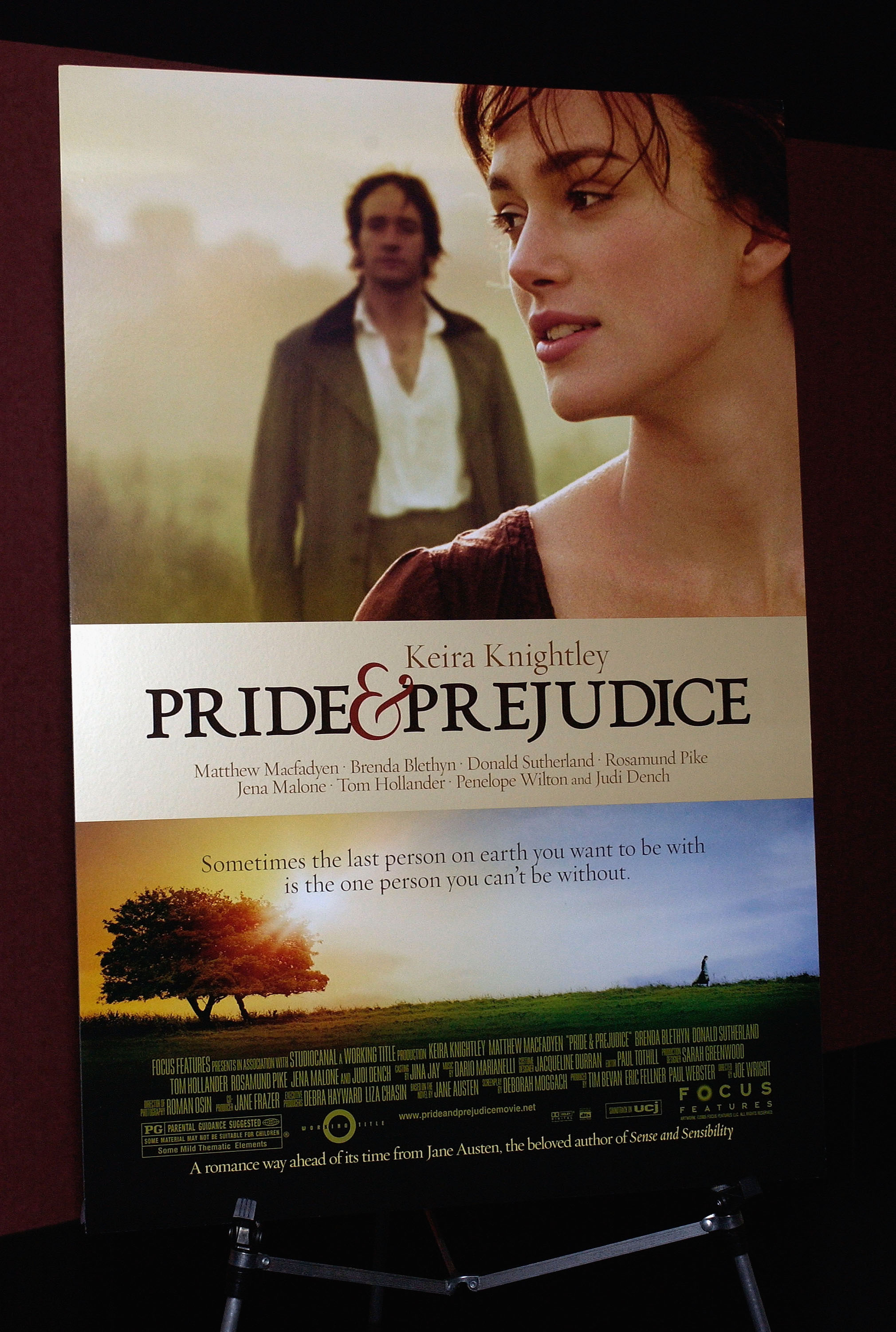 The "Pride and Prejudice" movie poster at the Variety Screening Series event for the movie in Hollywood, California in 2005. | Source: Getty Images