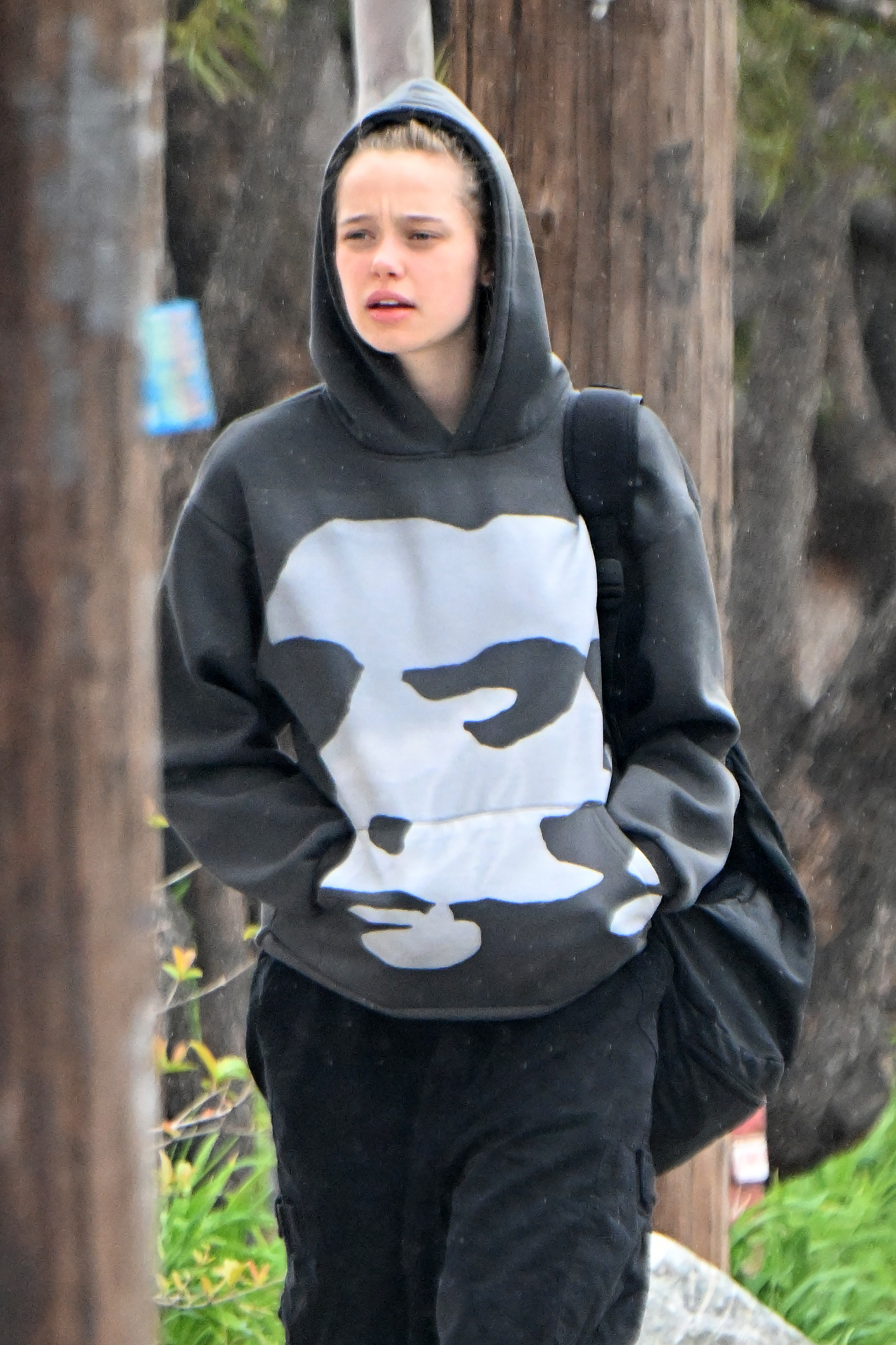 Shiloh Jolie is seen out and about in Studio City, California on March 18, 2025 | Source: Getty Images