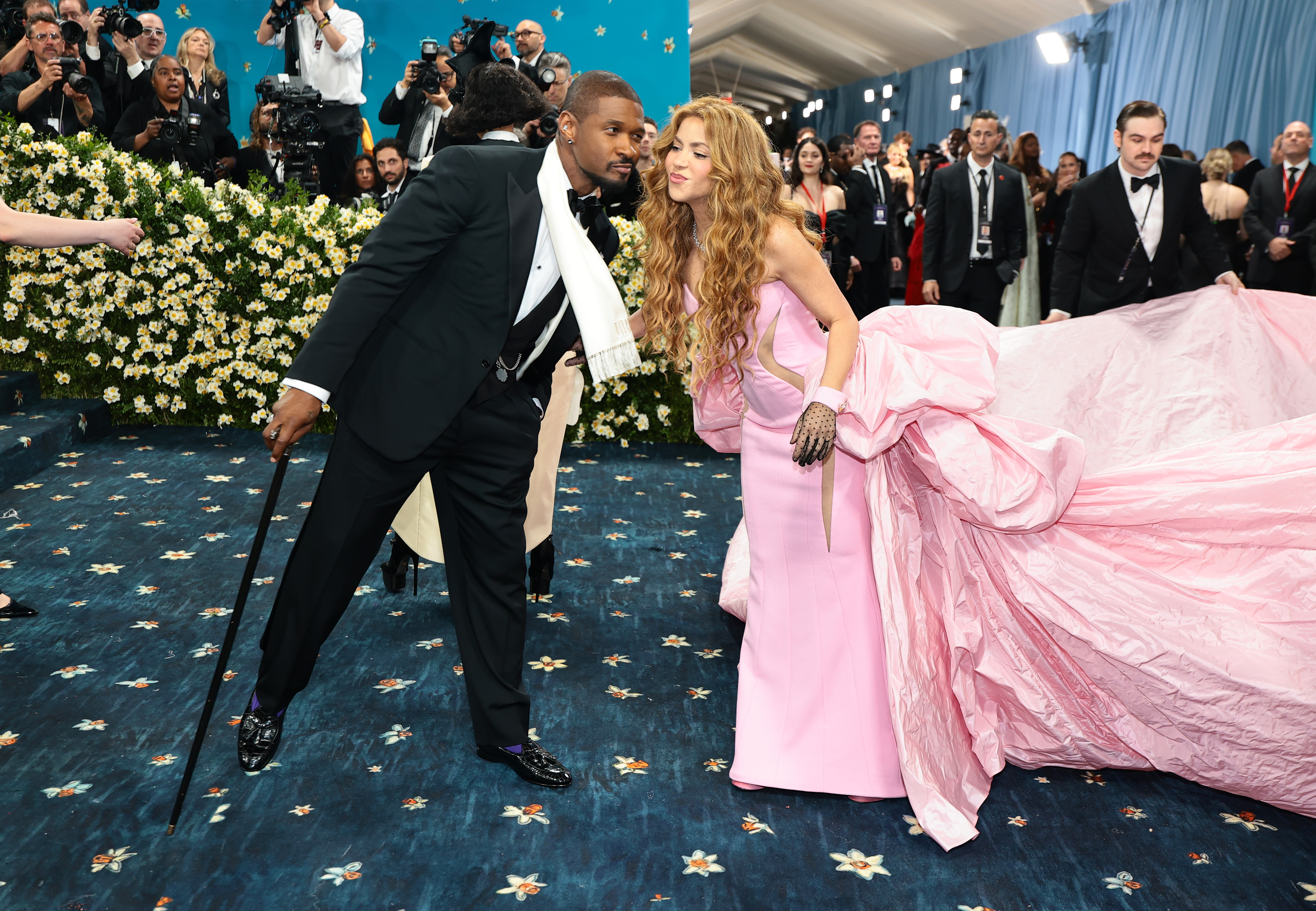 Usher and Shakira attend the Met Gala at the Metropolitan Museum of Art on May 5, 2025, in New York City | Source: Getty Images