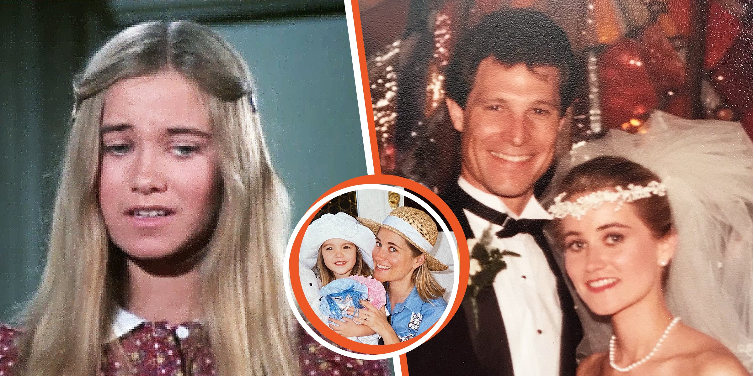 Maureen McCormick | Maureen and her daughter | Maureen and her husband Michael Cummings | Source: YouTube/MeTv | Instagram/Maureen McCormick