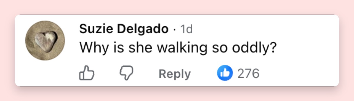 One viewer zeroed in on Kidman's movement during the Chanel outing, asking, "Why is she walking so oddly?" The remark became part of a wider online discussion about how she appeared to navigate her footwear.