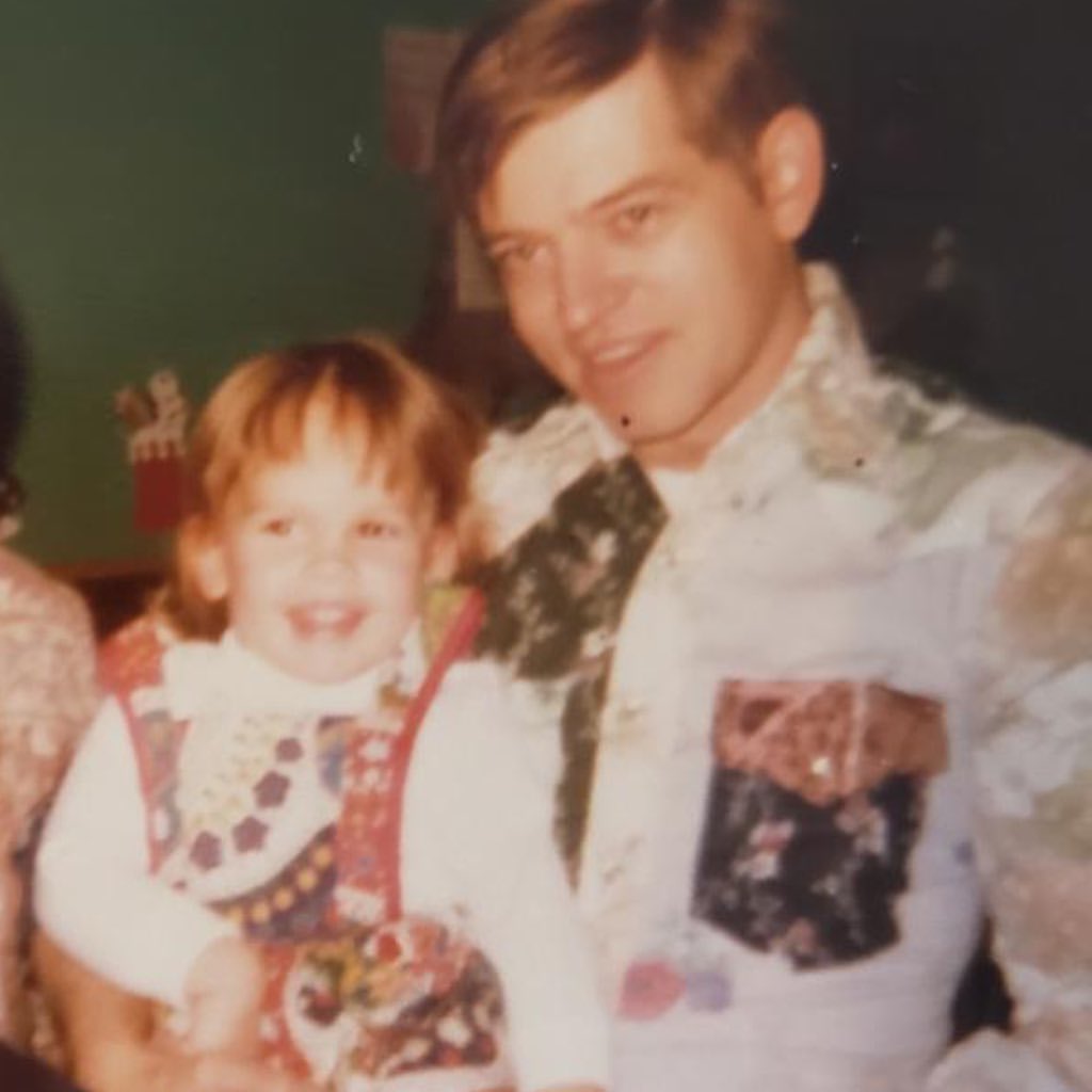 The actress with her father on an Instagram post, dated July 30, 2022