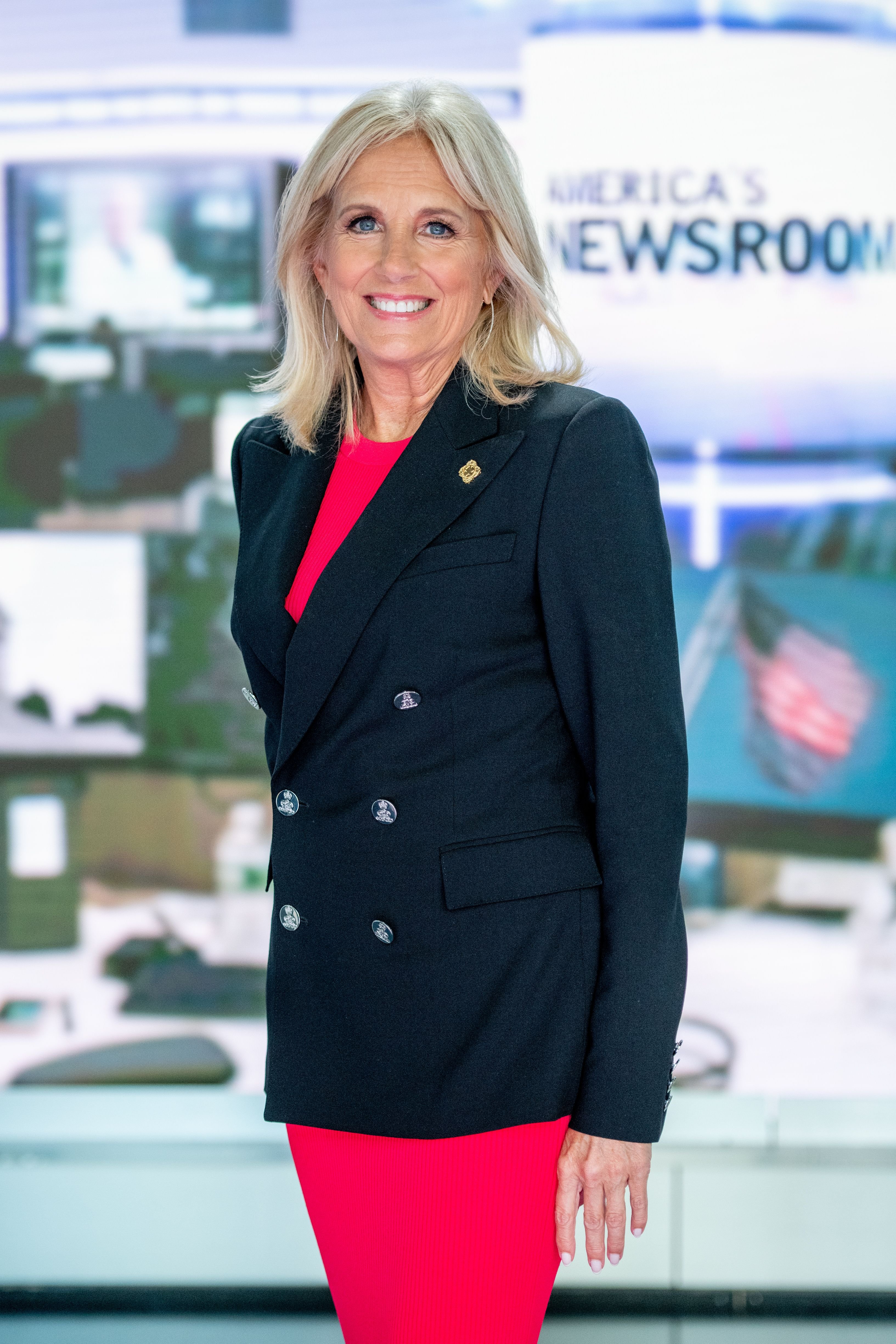 Jill Biden visits "America's Newsroom" at Fox News Channel Studios on September 6, 2018 | Source: Getty Images