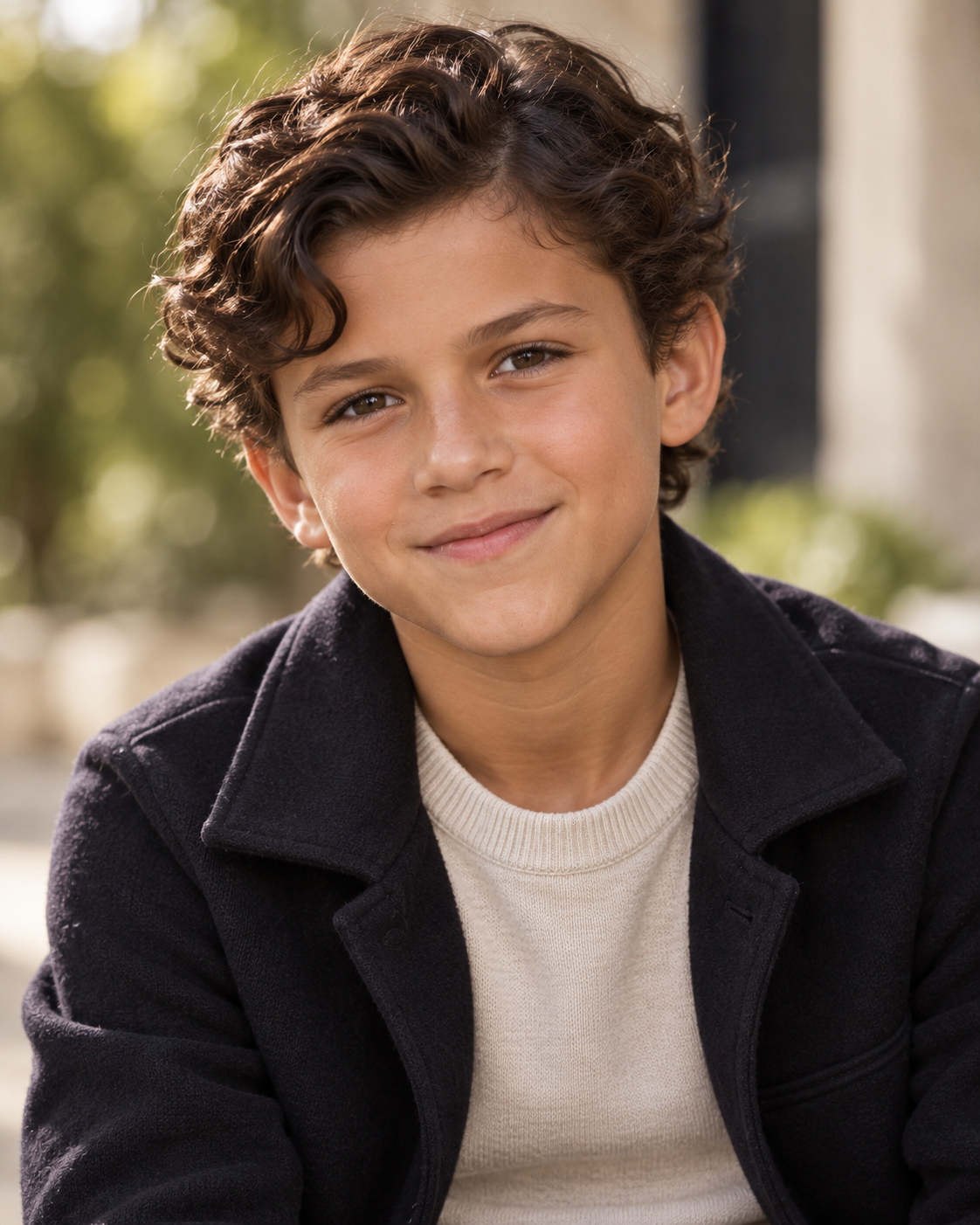 In this version, AI imagines a slightly older son with wavy hair and a relaxed expression. The portrait is fictional and was created solely as a lighthearted look at how traits from both actors might theoretically appear together. | Source: ChatGPT