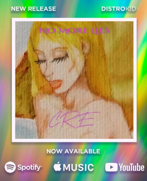 Cleo Rose Elliott celebrated a musical milestone by announcing that her debut solo album, "No More Lies"—originally released in 2008—had officially arrived on major streaming platforms including Spotify, Apple Music, and YouTube. The promotional graphic highlighted the album's hand-drawn illustrated cover art depicting a serene blonde woman alongside her initials, "CRE," marking the long-awaited digital streaming debut of her early hard-rock project. | Source: Instagram/cleoroseelliott