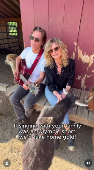 Bacon's original vision involved solitude, but the property ultimately became anything but lonely. Sedgwick and the animals are now frequent participants in the musical moments he shares from the farm.