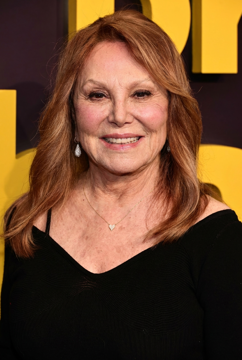 Marlo Thomas smiles during an AI-generated portrait imagining how the actress might look without rumored cosmetic enhancements. | Source: Nano Banana