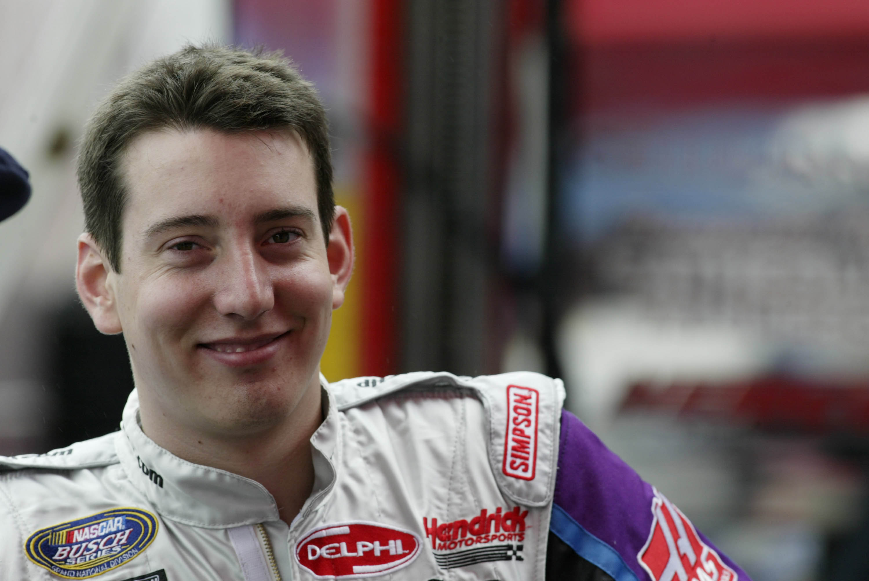 Kyle Busch during a practice and qualifying session for CarQuest Auto Parts 300 in Concord, NC on May 23, 2003. | Source: Getty Images